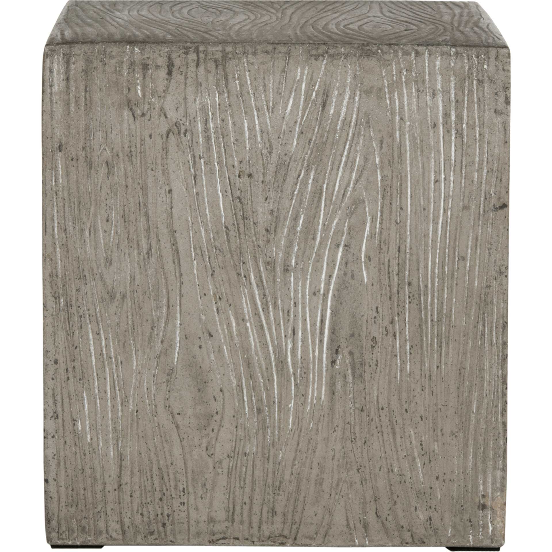 Cursten Modern Concrete Accent Table Dark Gray - Image 2