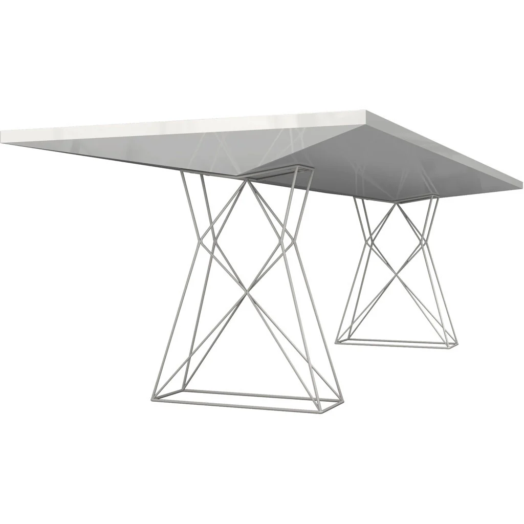 Curzon Dining Table White Lacquer - Image 2