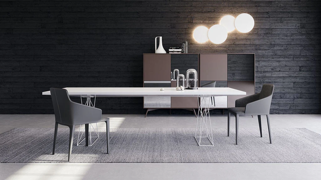 Curzon Dining Table White Lacquer - Image 3
