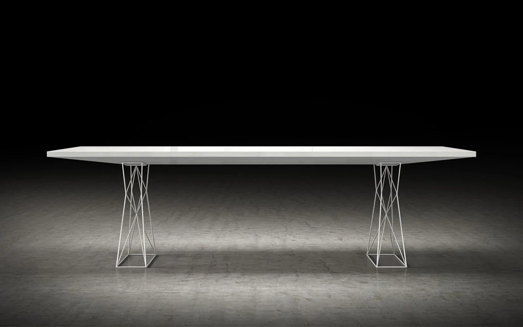 Curzon Dining Table White Lacquer - Image 6