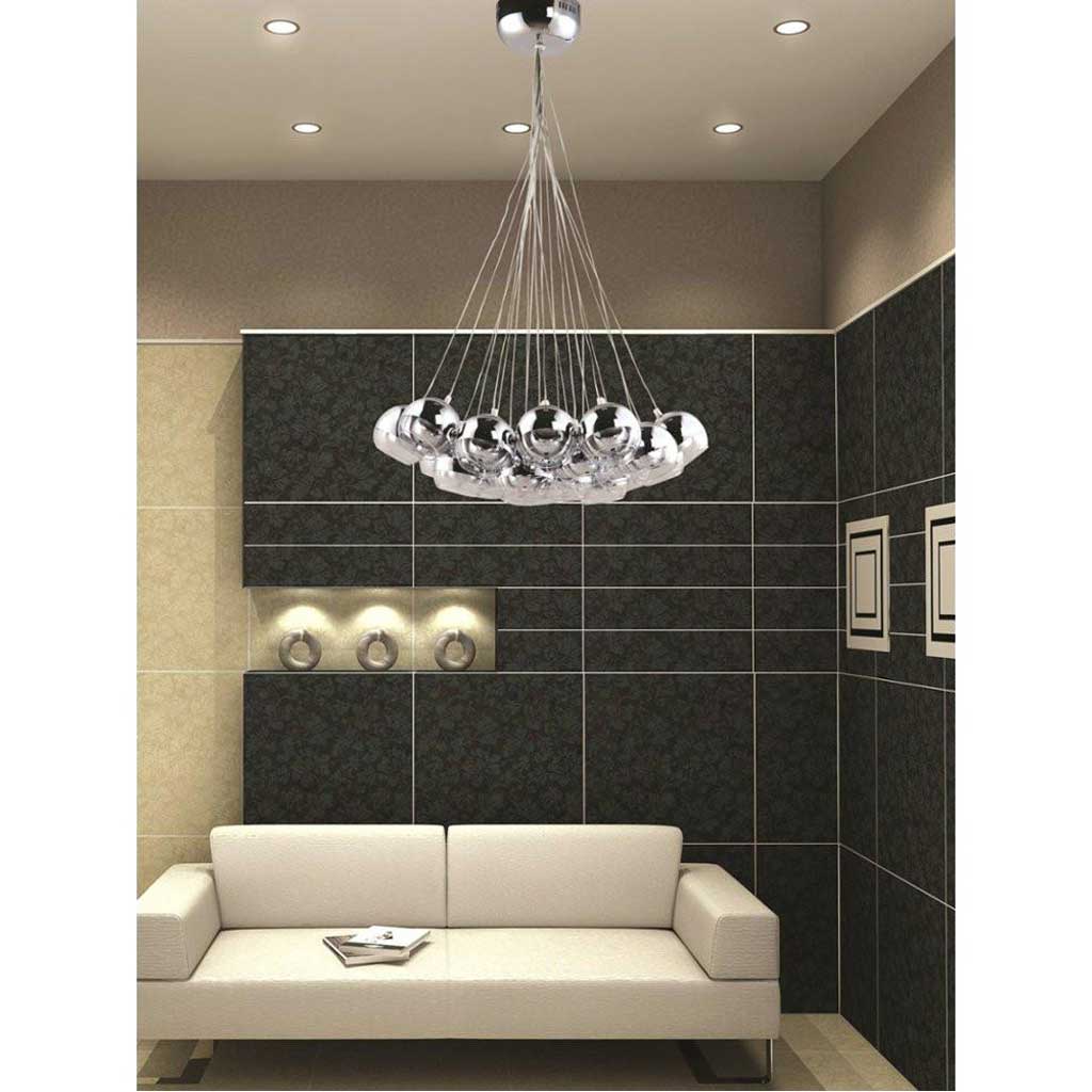 Cusp Hanging Chandelier Silver - Image 2