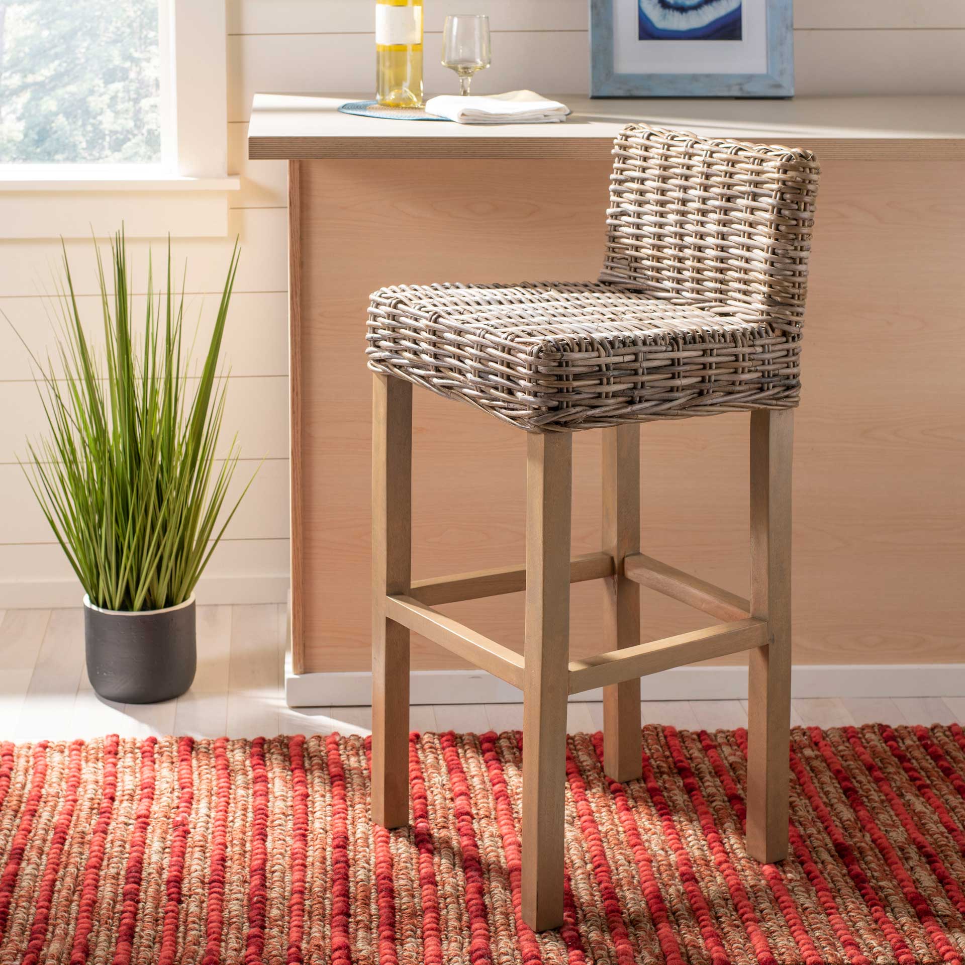 Cyber Bar Stool Antique Gray - Image 9