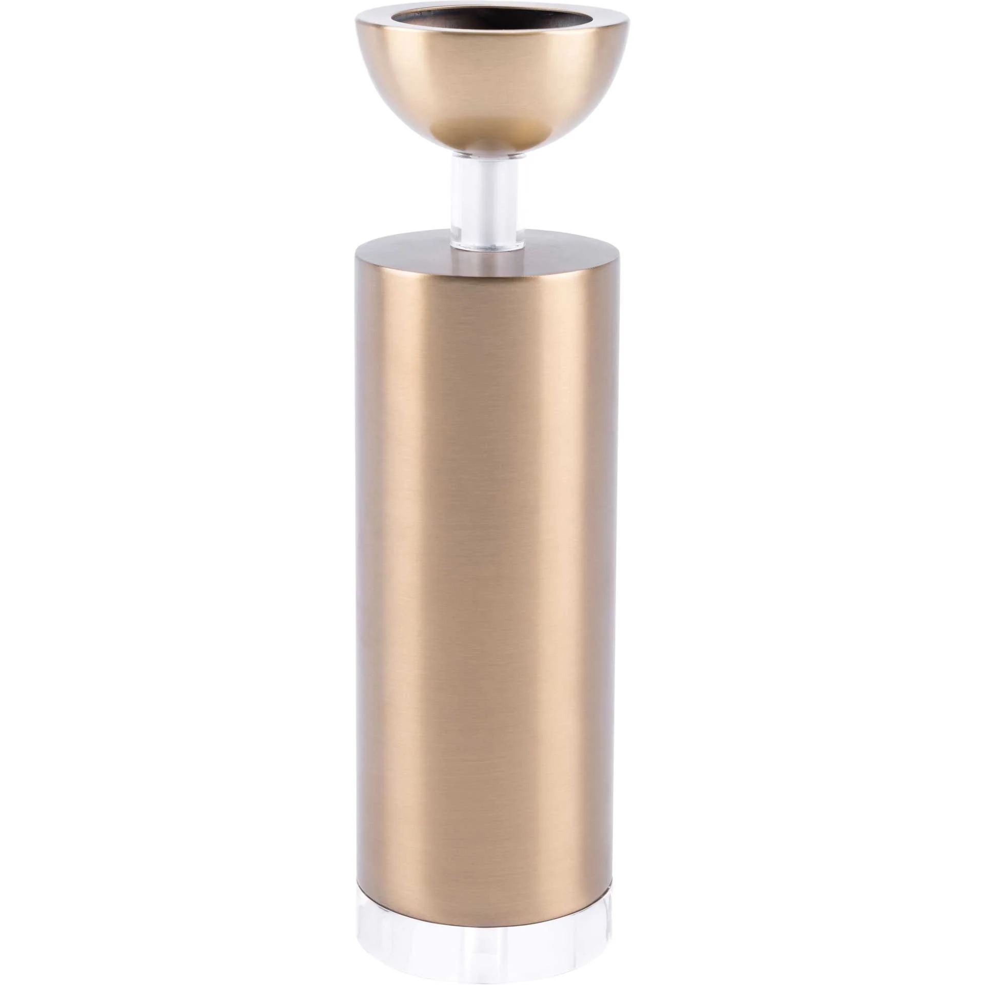 Cylinder Candle Holder Gold - Image 2