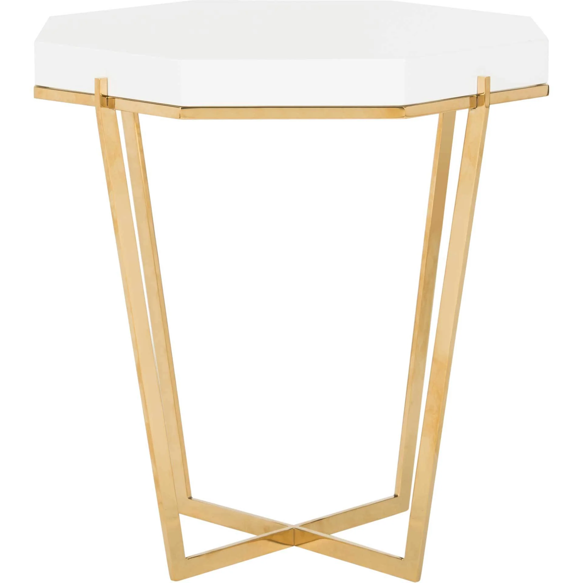 Dakota End Table Gold/White - Image 3