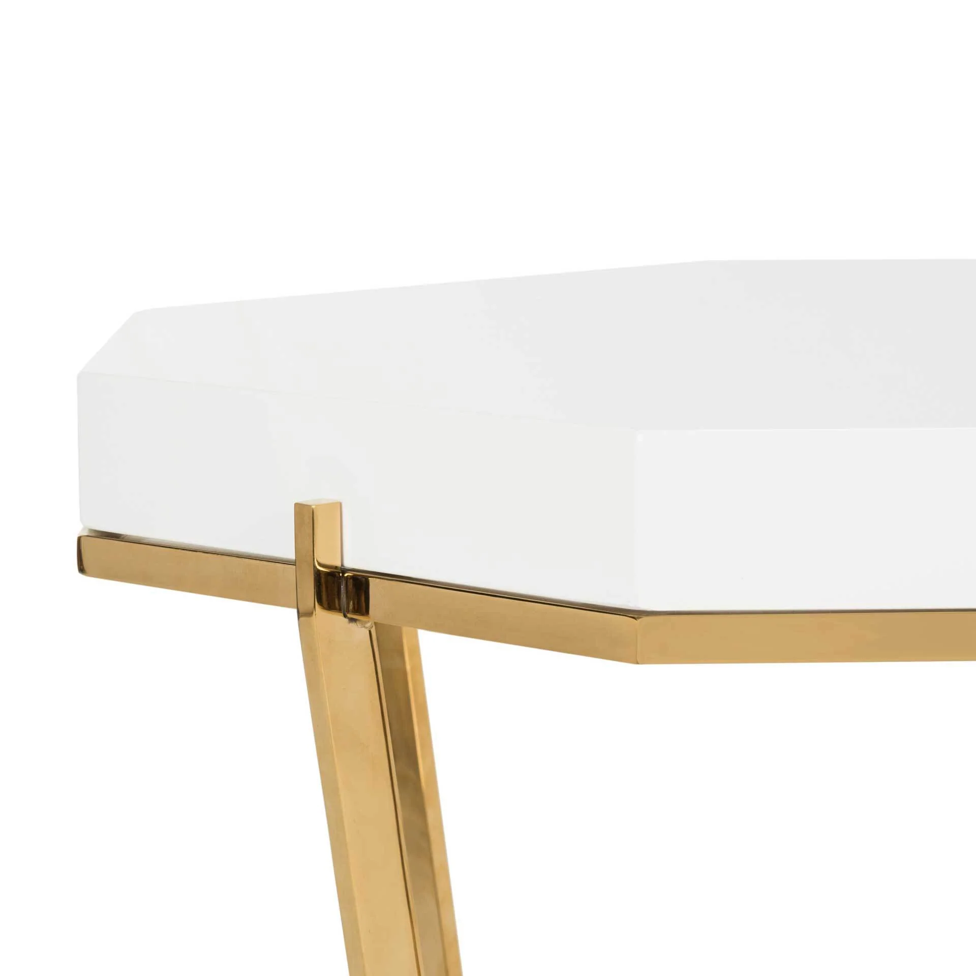 Dakota End Table Gold/White - Image 5