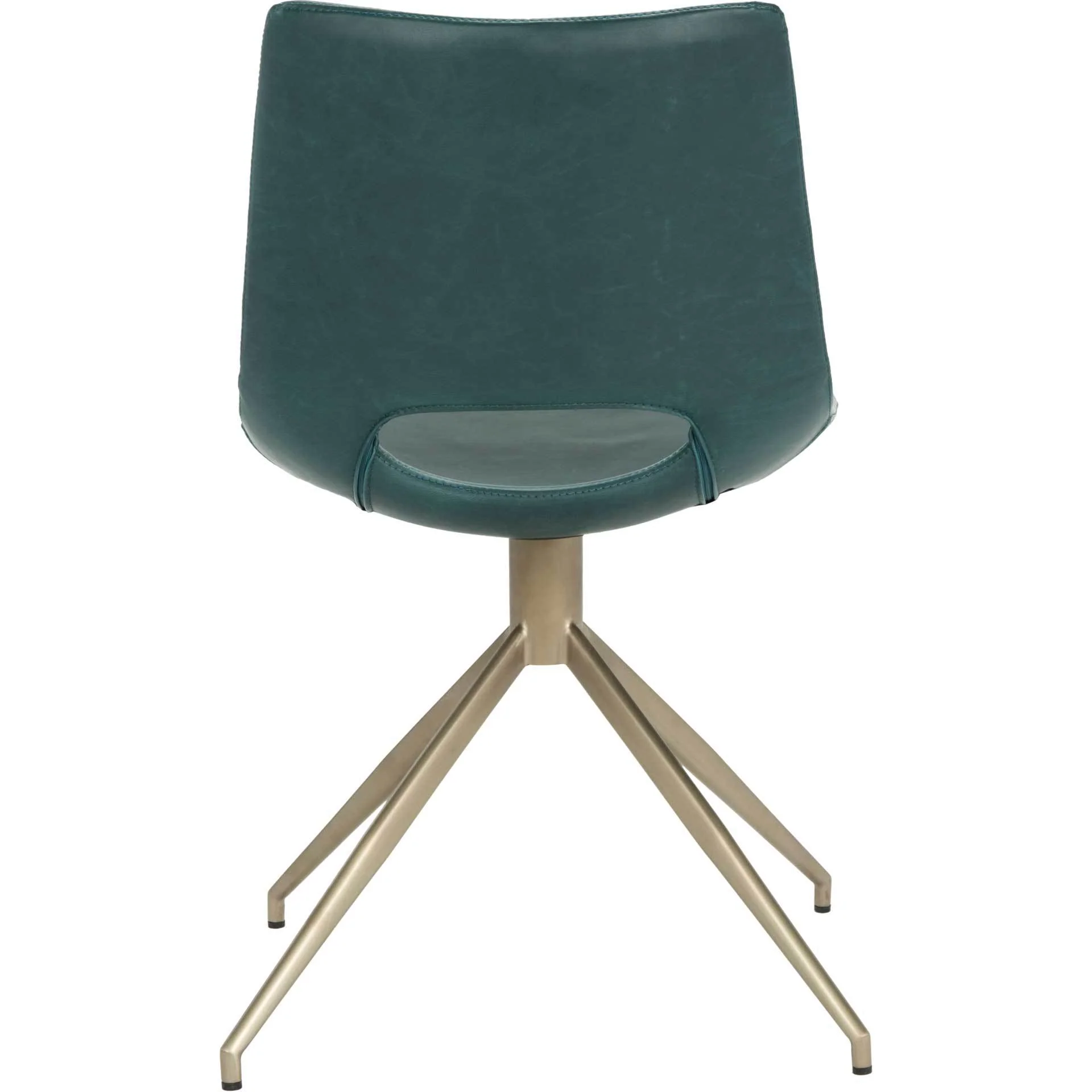 Dalary Leather Swivel Chair Blue (Set of 2) - Image 5