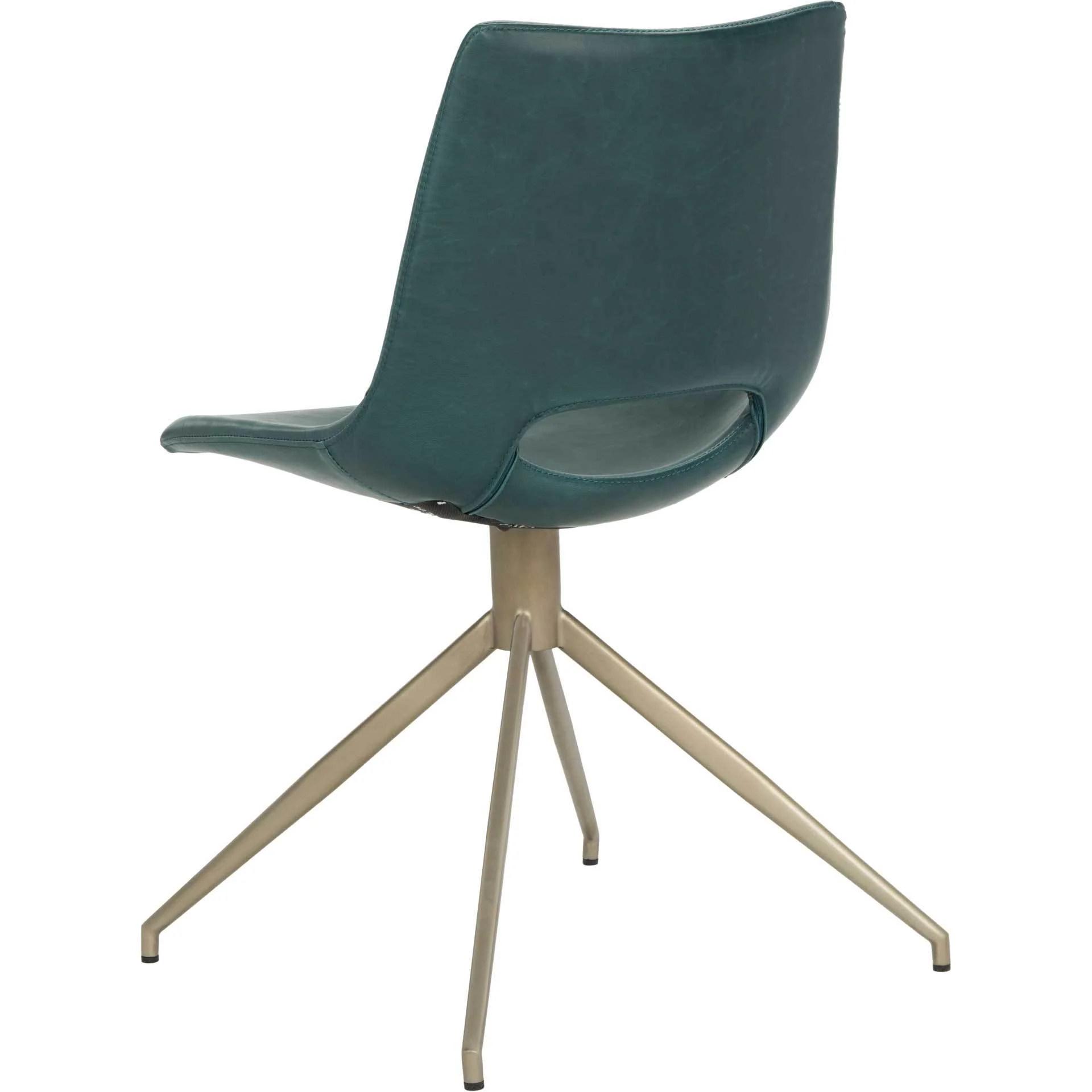 Dalary Leather Swivel Chair Blue (Set of 2) - Image 6