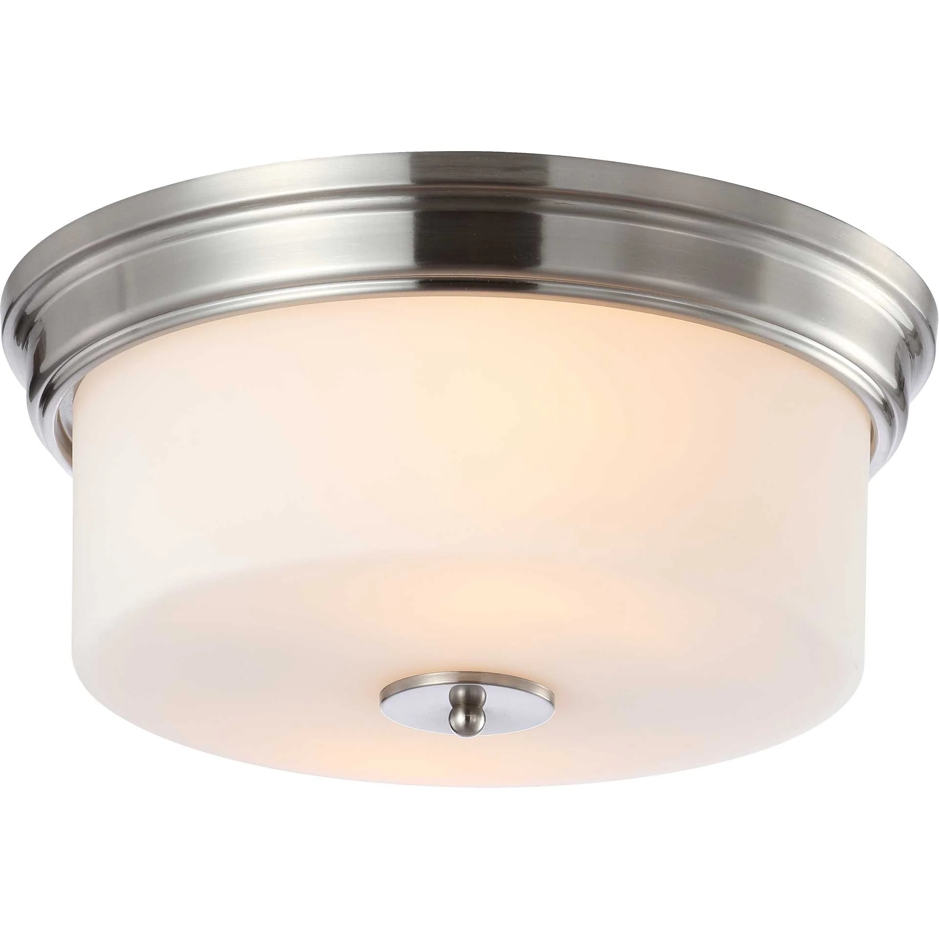 Dale Flush Mount Brush Nickel/White - Image 2