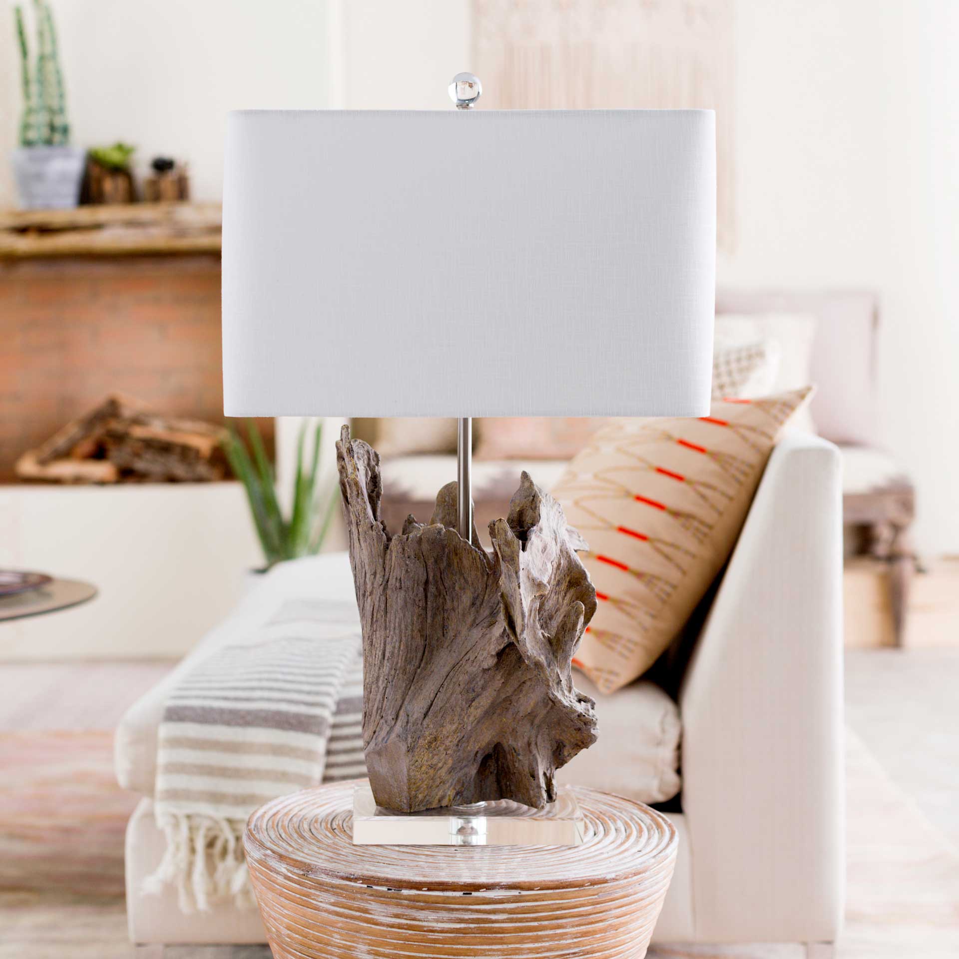 Dalilah Table Lamp White/Natural - Image 7