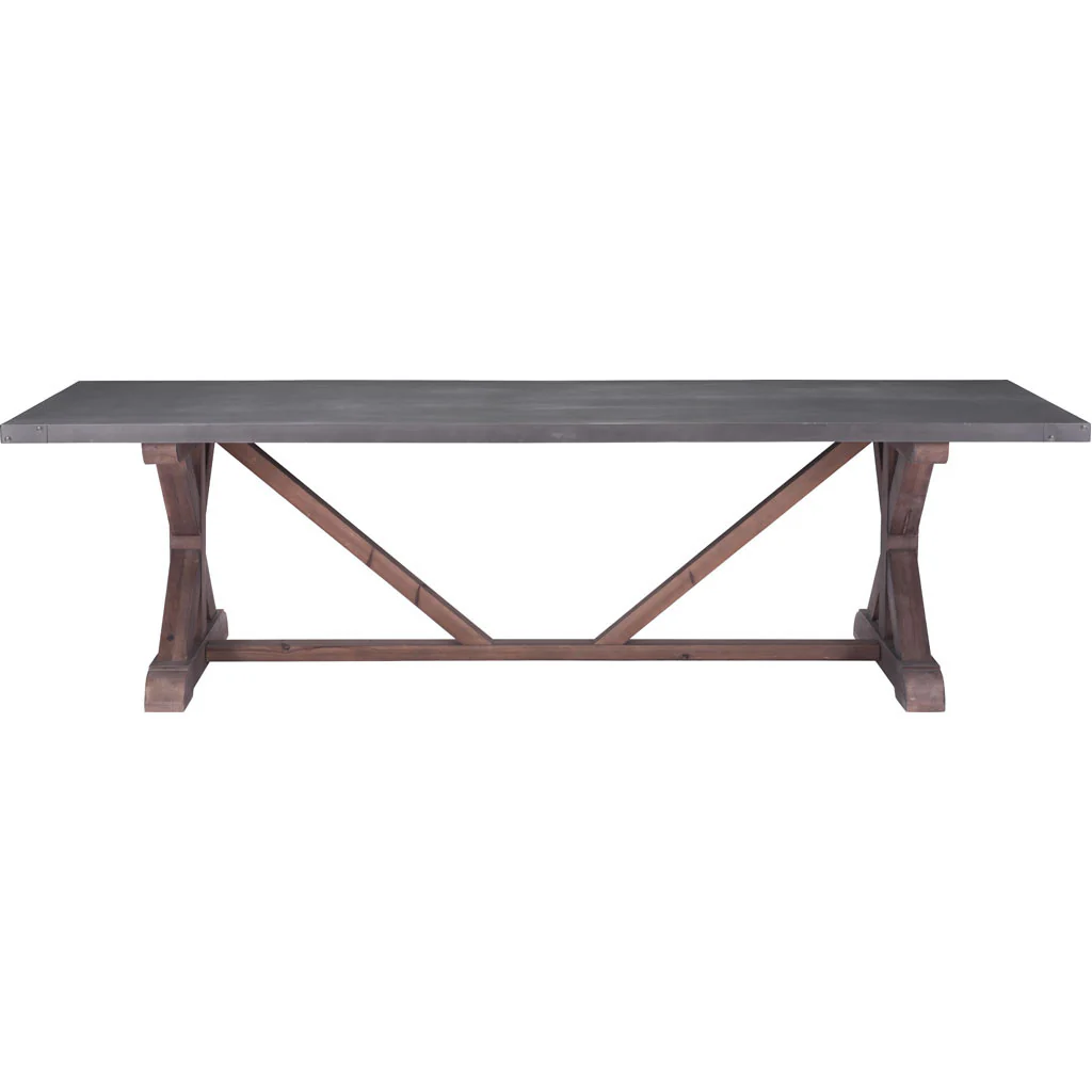 Dallas Dining Table Gray & Distressed Fir - Image 3
