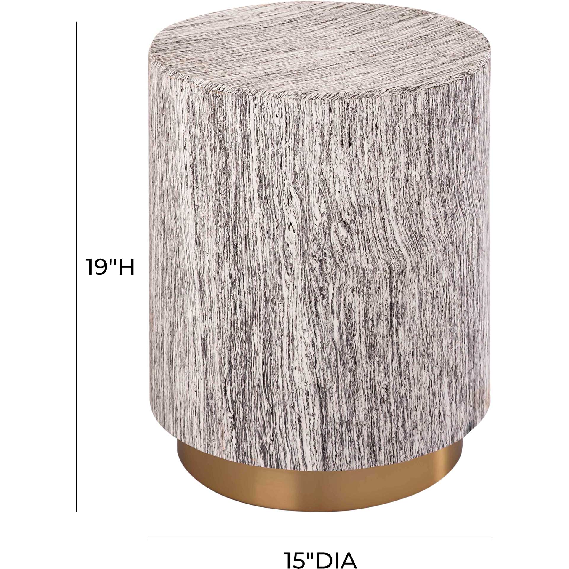 Dallas Side Table Distressed White - Image 5