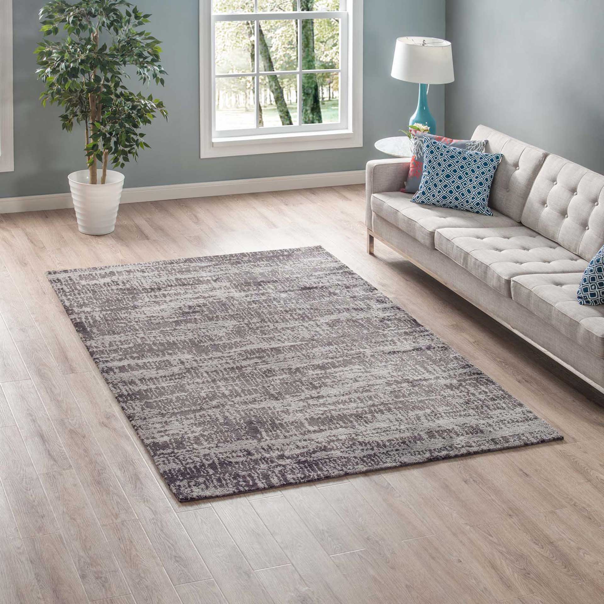 Dalton Area Rug Light/Dark Gray - Image 8
