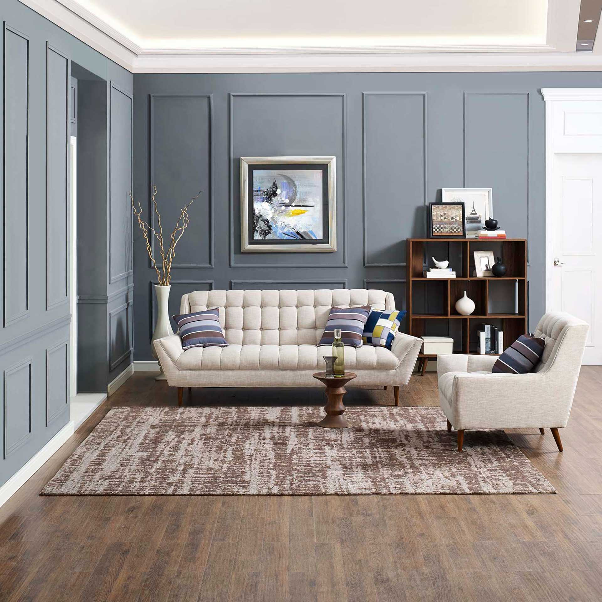 Dalton Area Rug Light/Dark Tan - Image 6