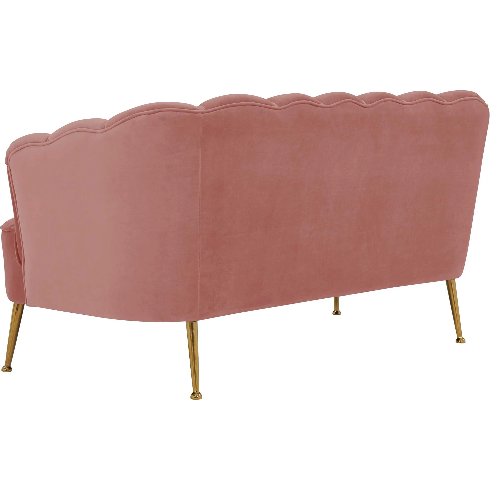 Dalton Velvet Loveseat Blush - Image 4