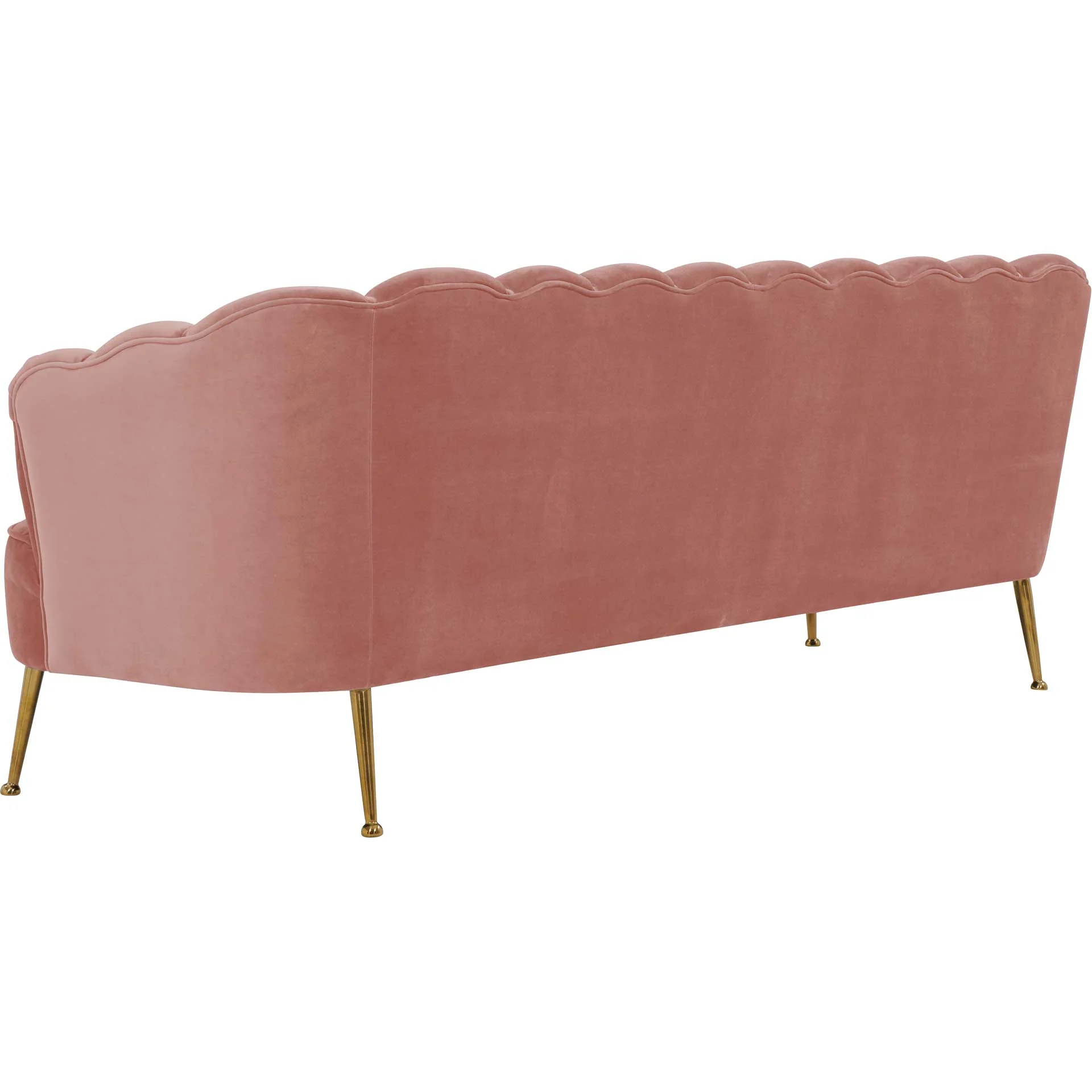 Dalton Velvet Sofa Blush - Image 4