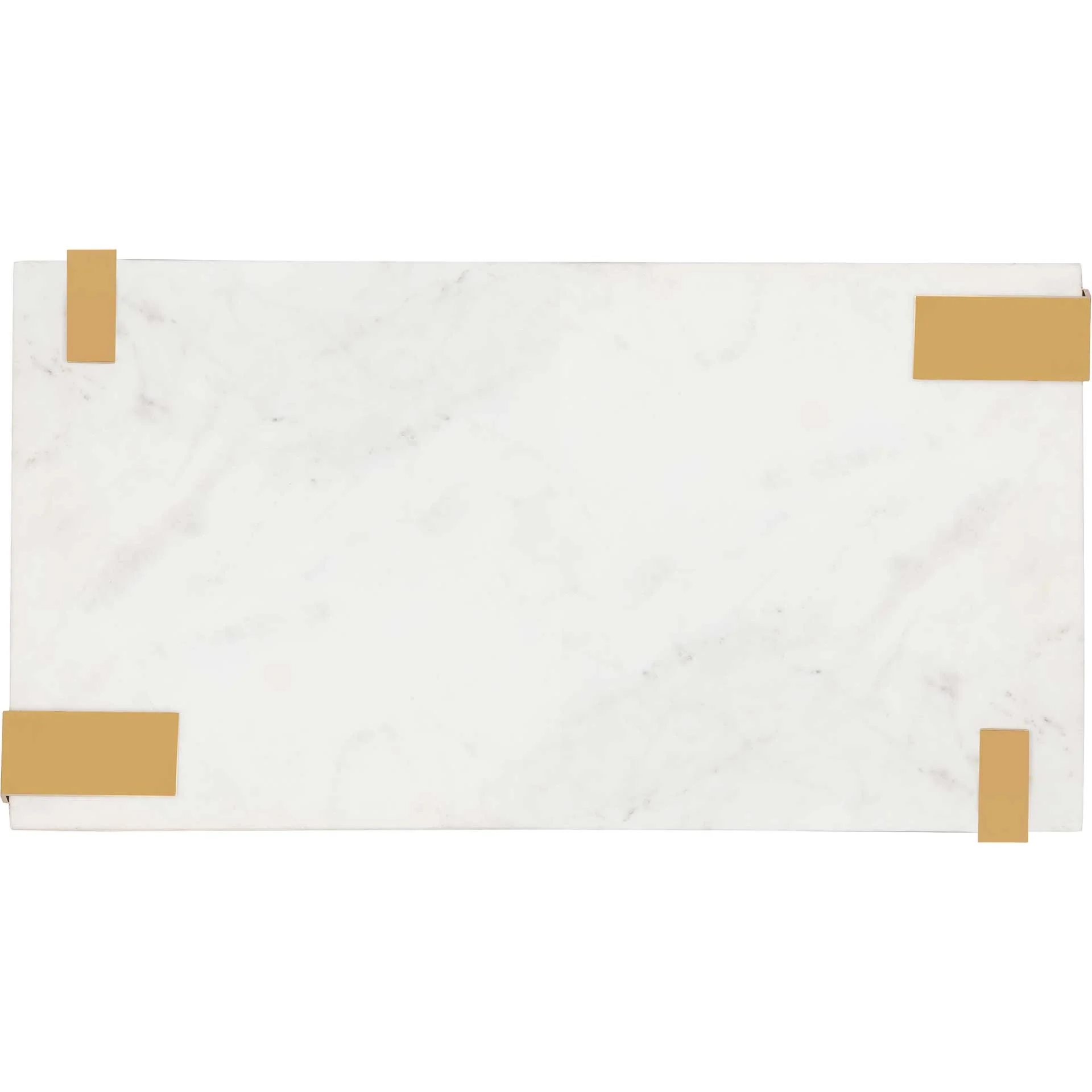 Damari Marble Coffee Table Gold/White - Image 4
