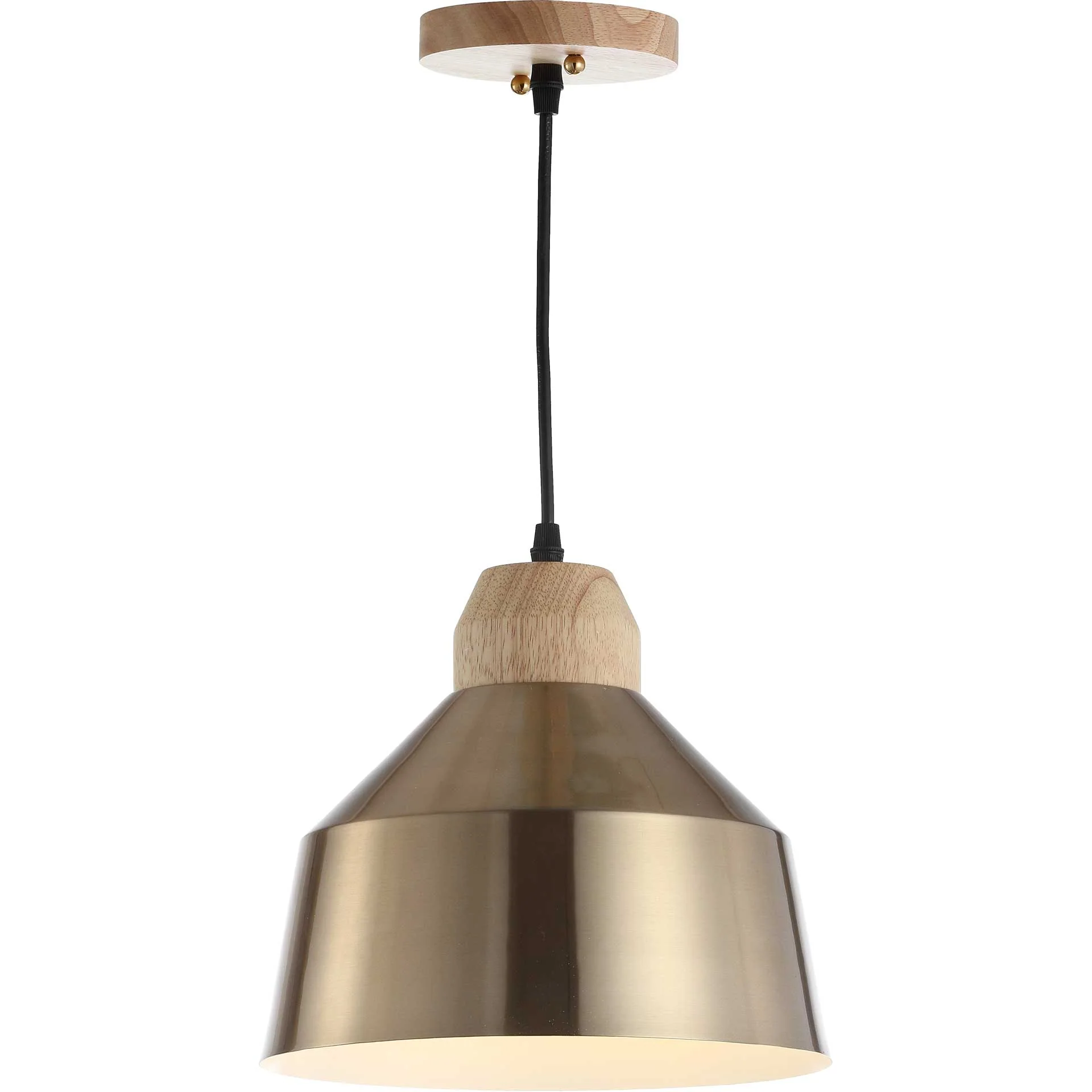 Damian Pendant Brass Gold/Light Brown - Image 2