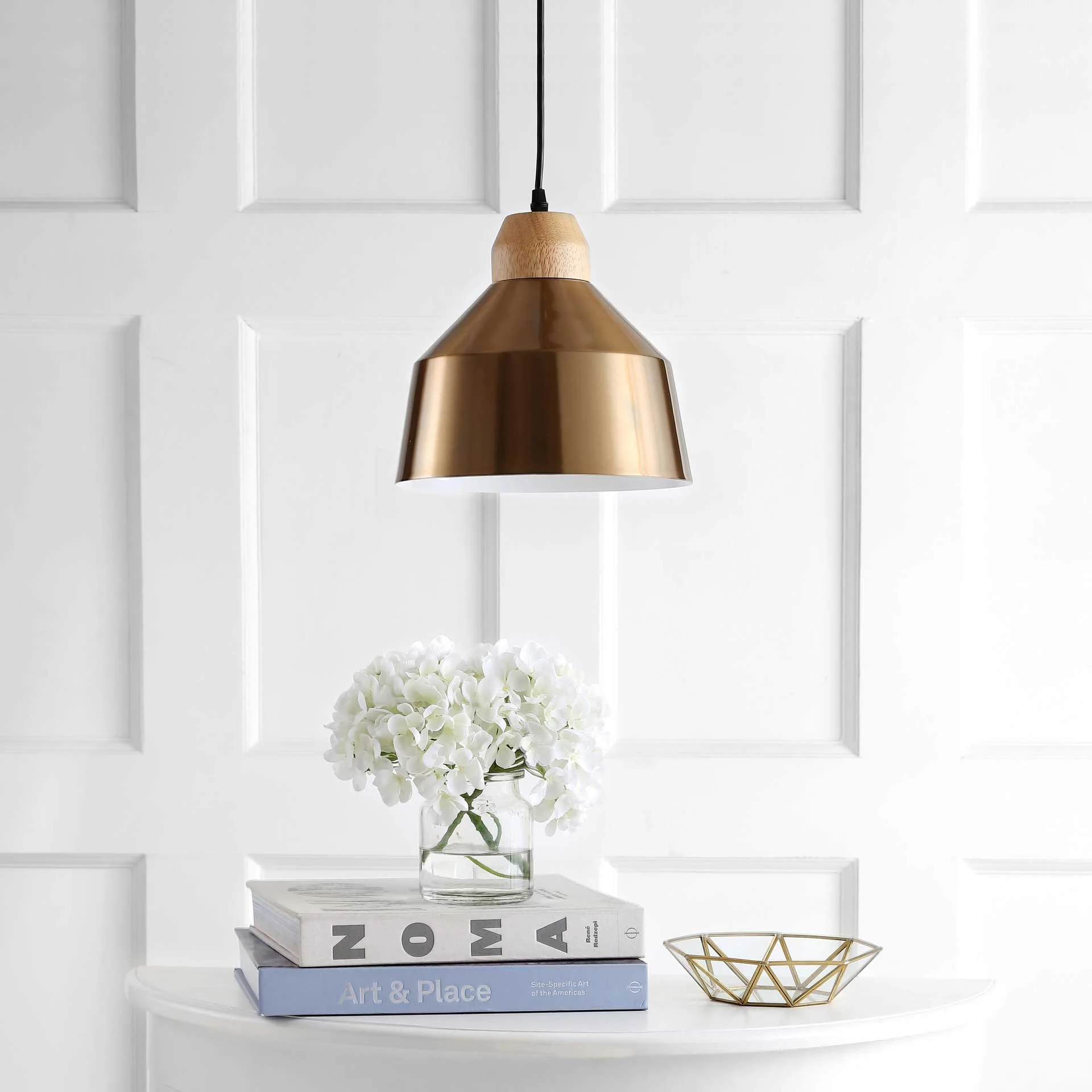 Damian Pendant Brass Gold/Light Brown - Image 3