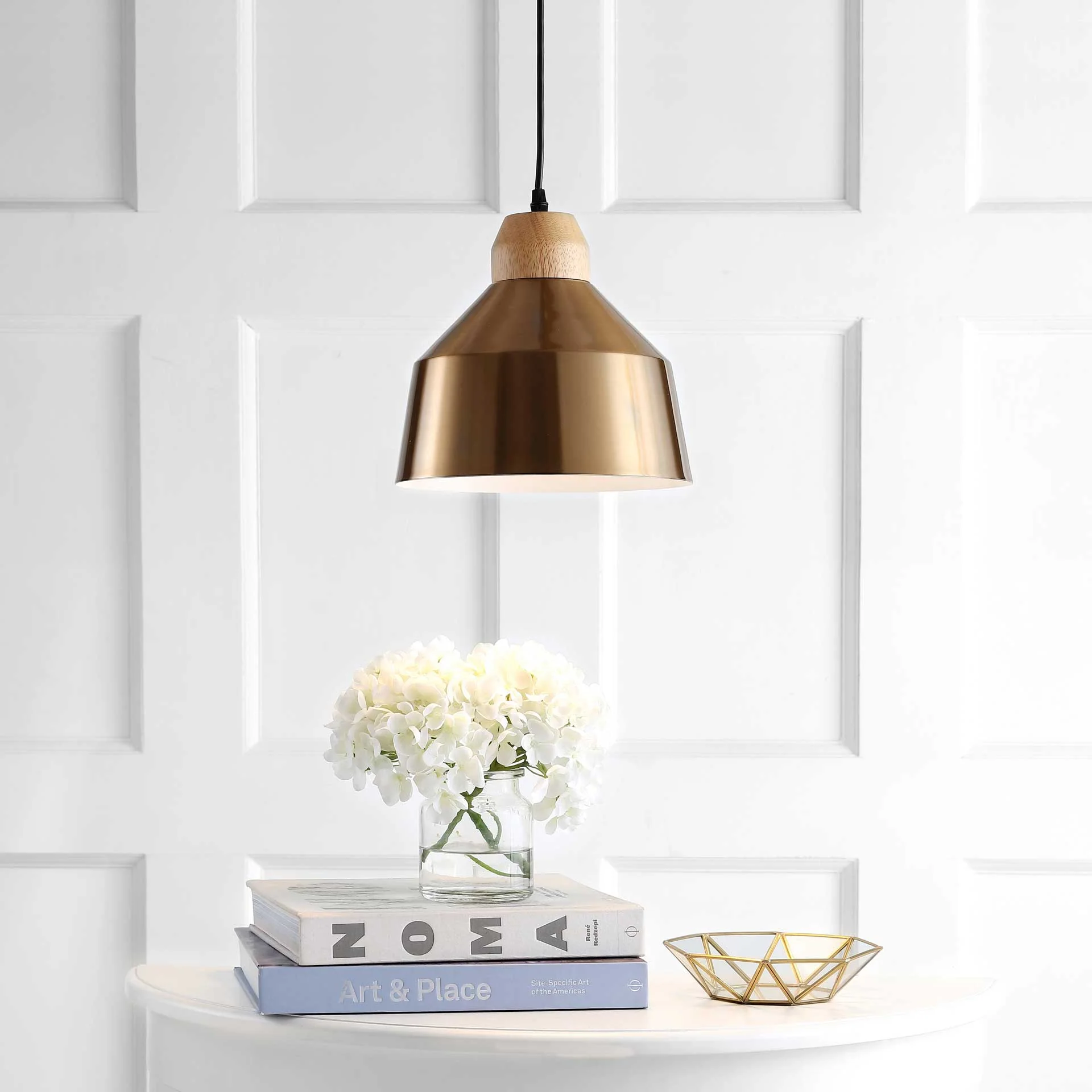 Damian Pendant Brass Gold/Light Brown - Image 4