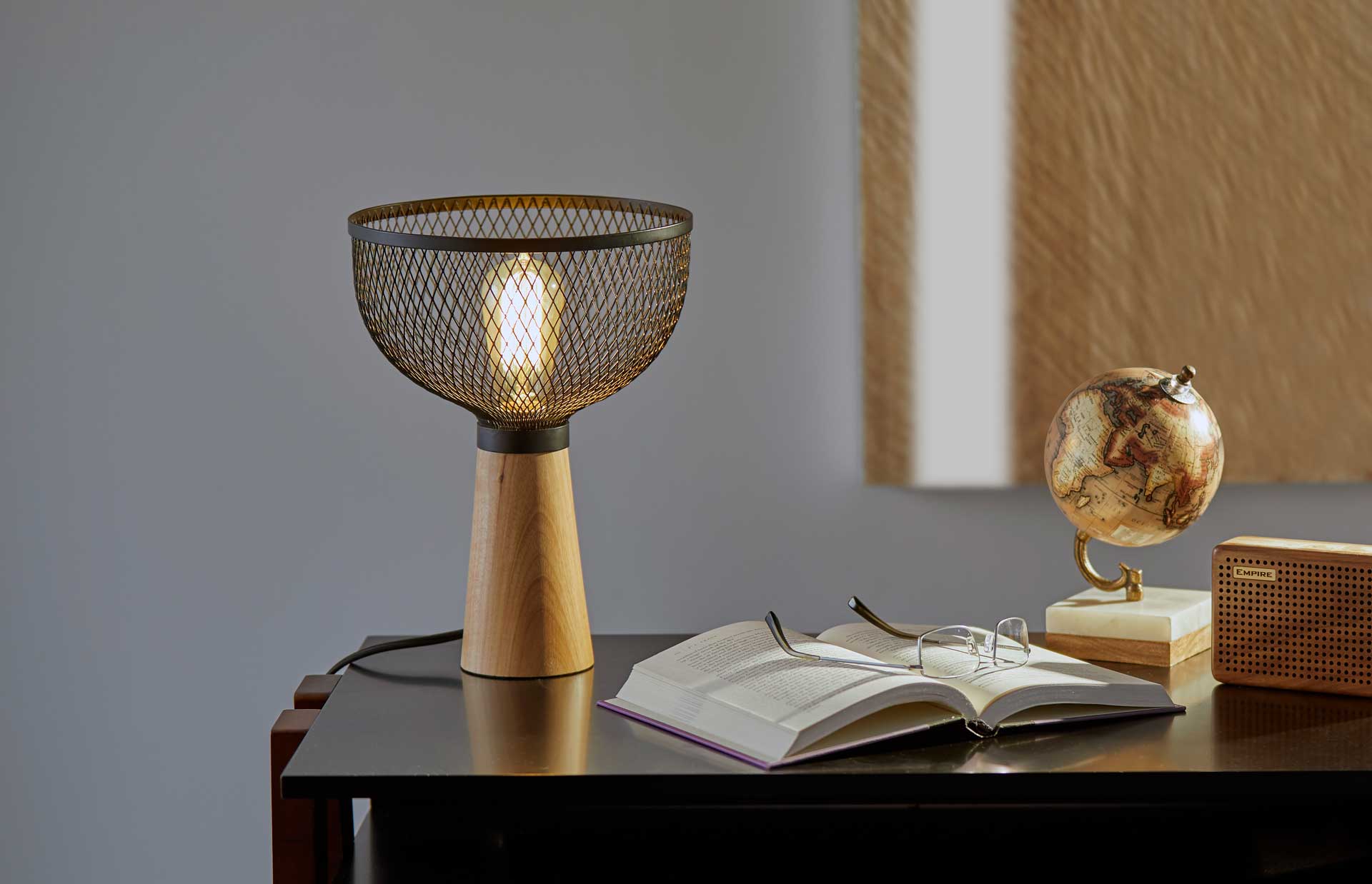 Dammarie Table Lamp Black/Natural - Image 6