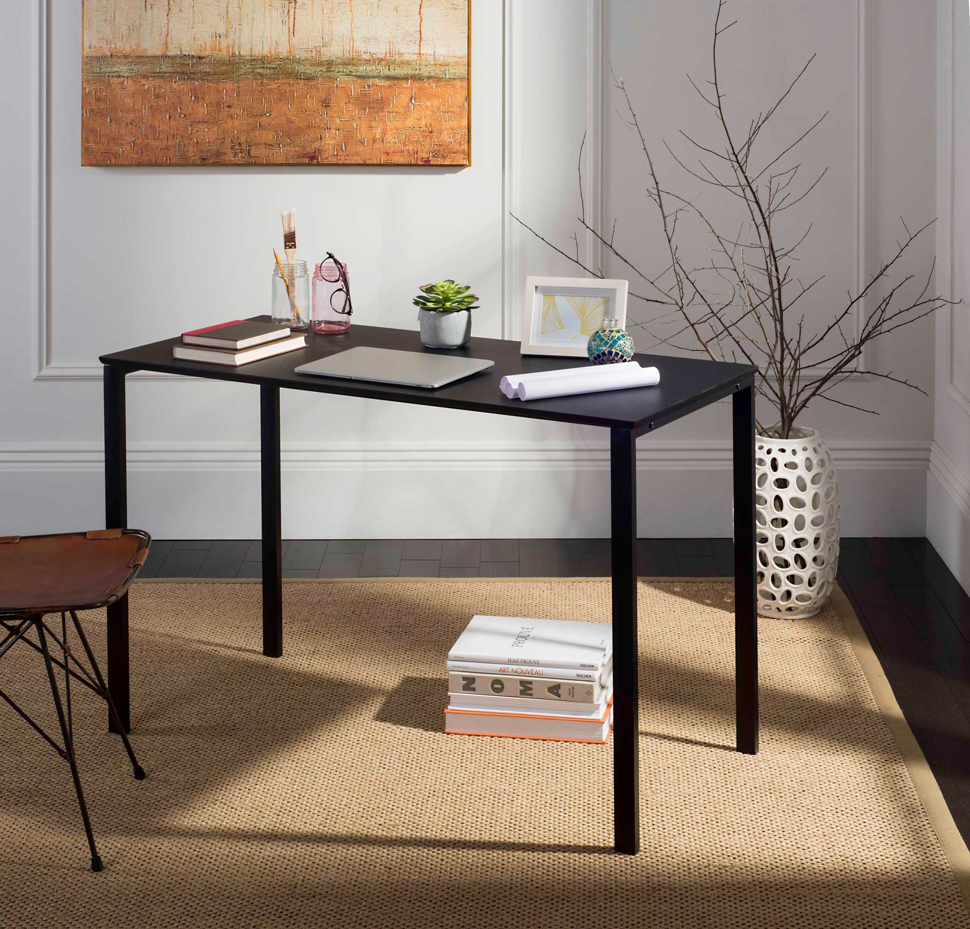 Damon Writing Desk Black - Image 8