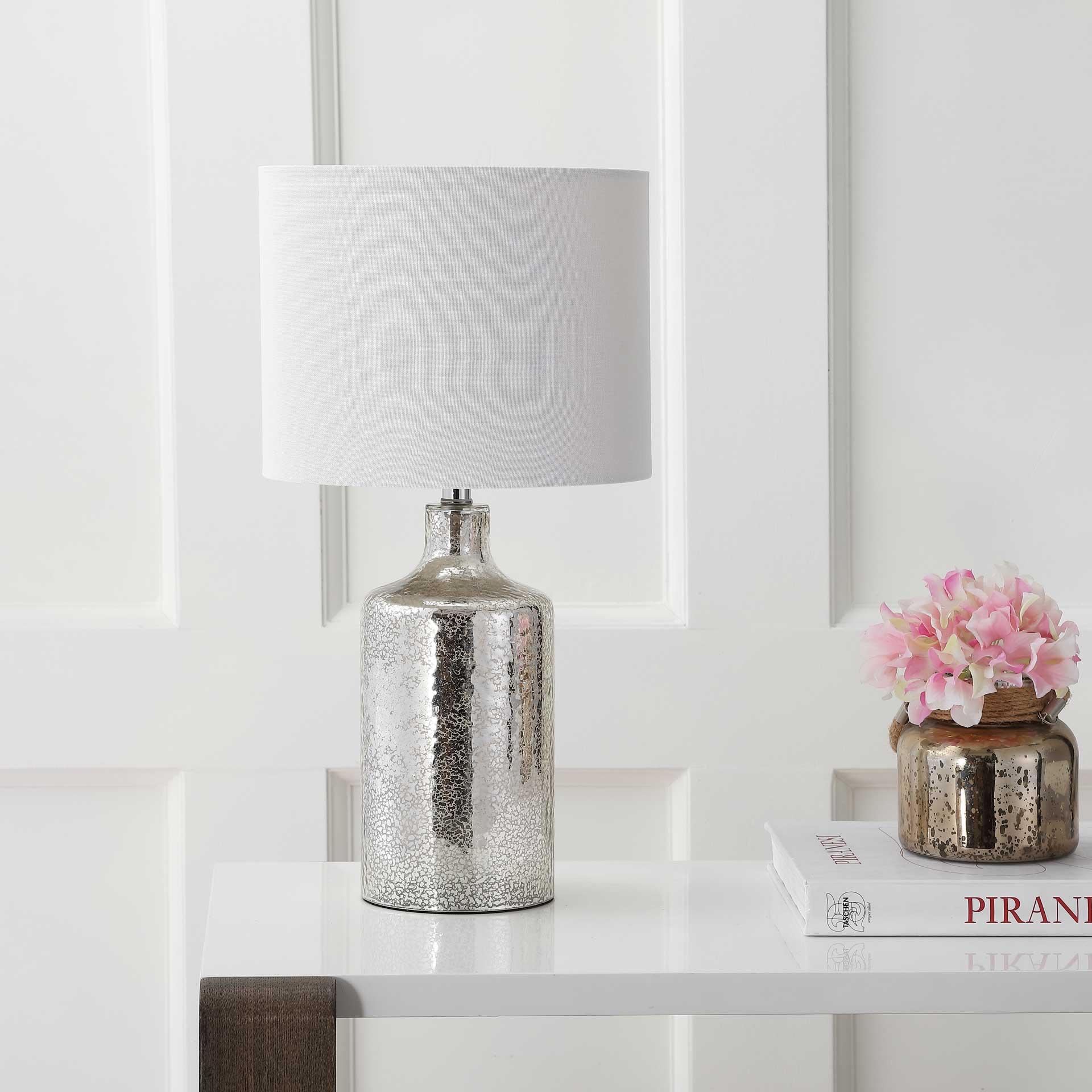 Dana Table Lamp Silver/Ivory - Image 3
