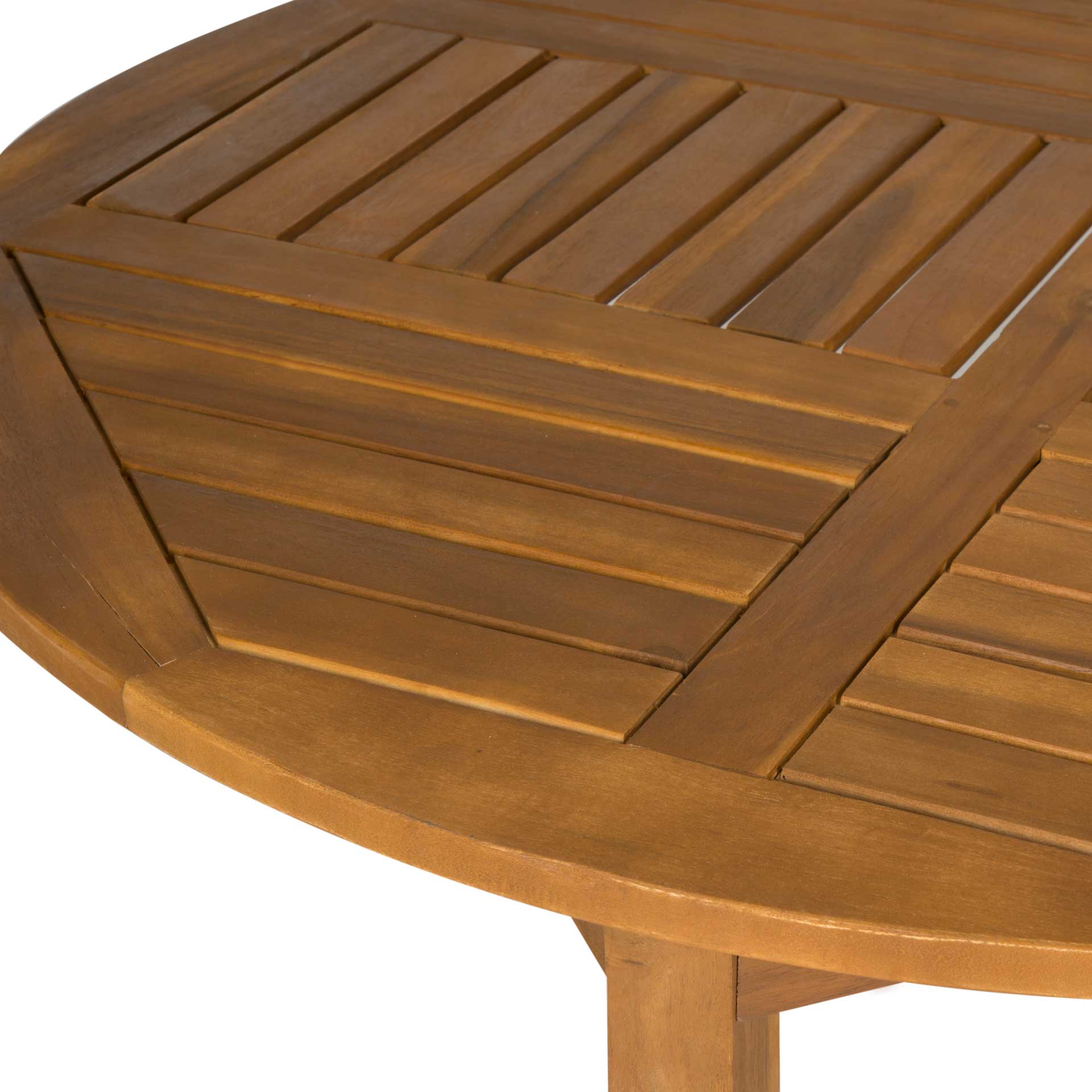 Danaris Round Table Teak Brown - Image 3