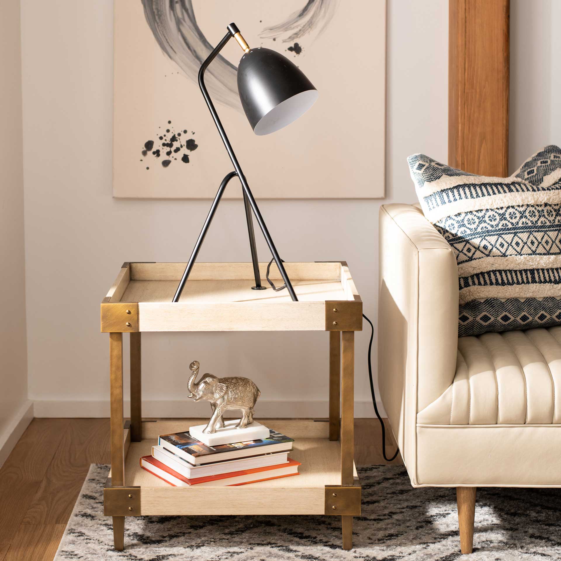 Dania Task Table Lamp Black/Brass Gold - Image 3