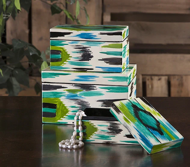Daniels Handpainted Lacquer Boxes (Set of 3) - Image 2