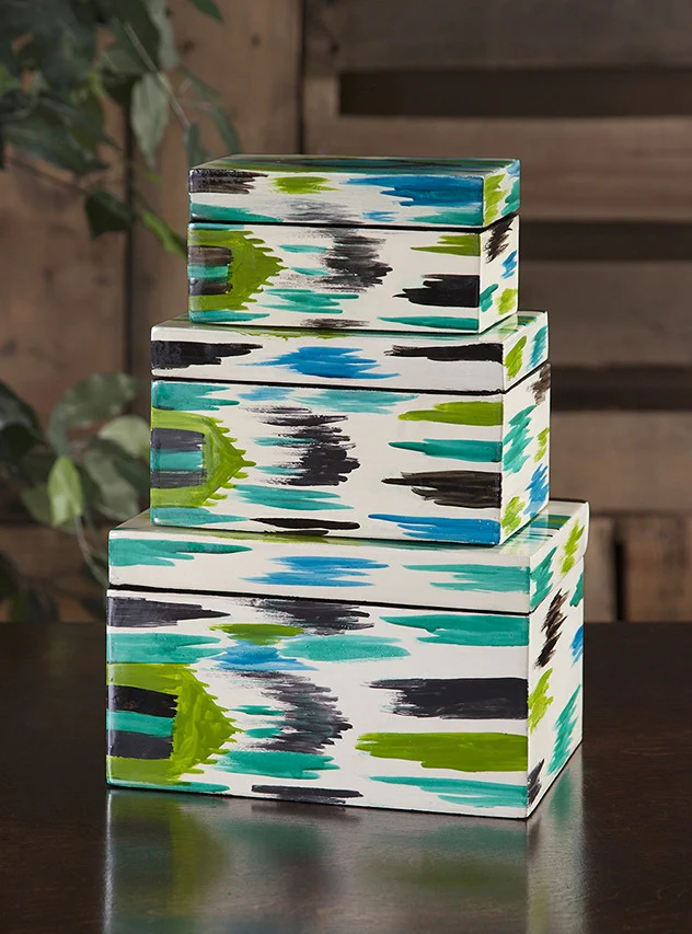 Daniels Handpainted Lacquer Boxes (Set of 3) - Image 3