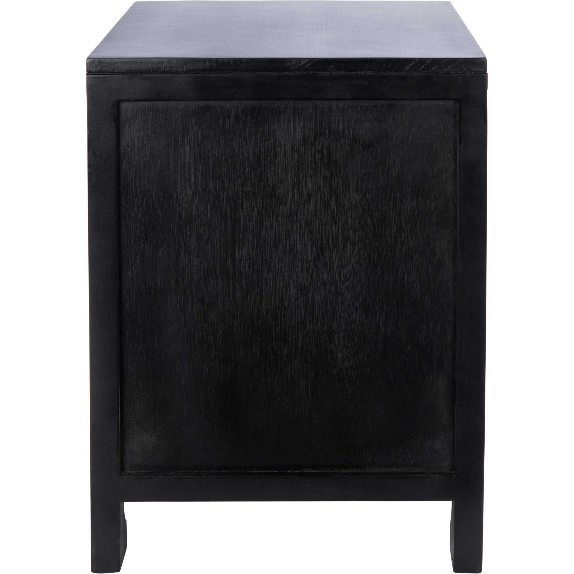 Daphne 1 Drawer 1 Door Nightstand Black/Natural - Image 3