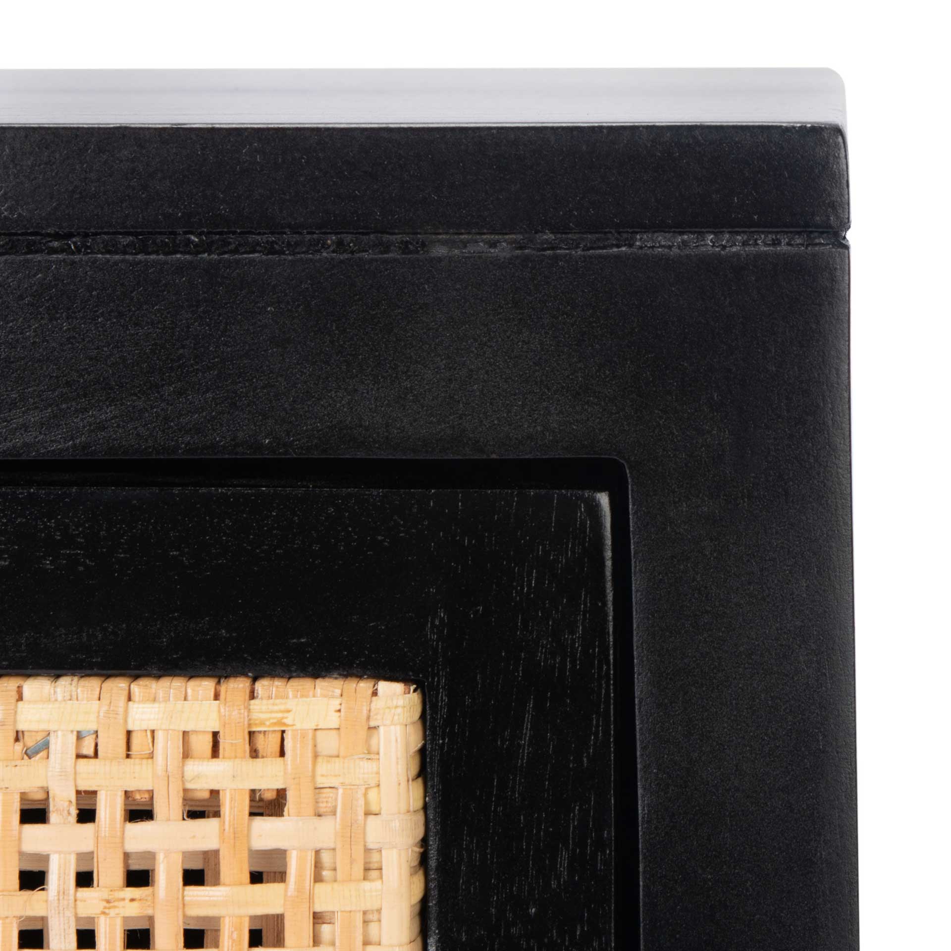 Daphne 1 Drawer 1 Door Nightstand Black/Natural - Image 5