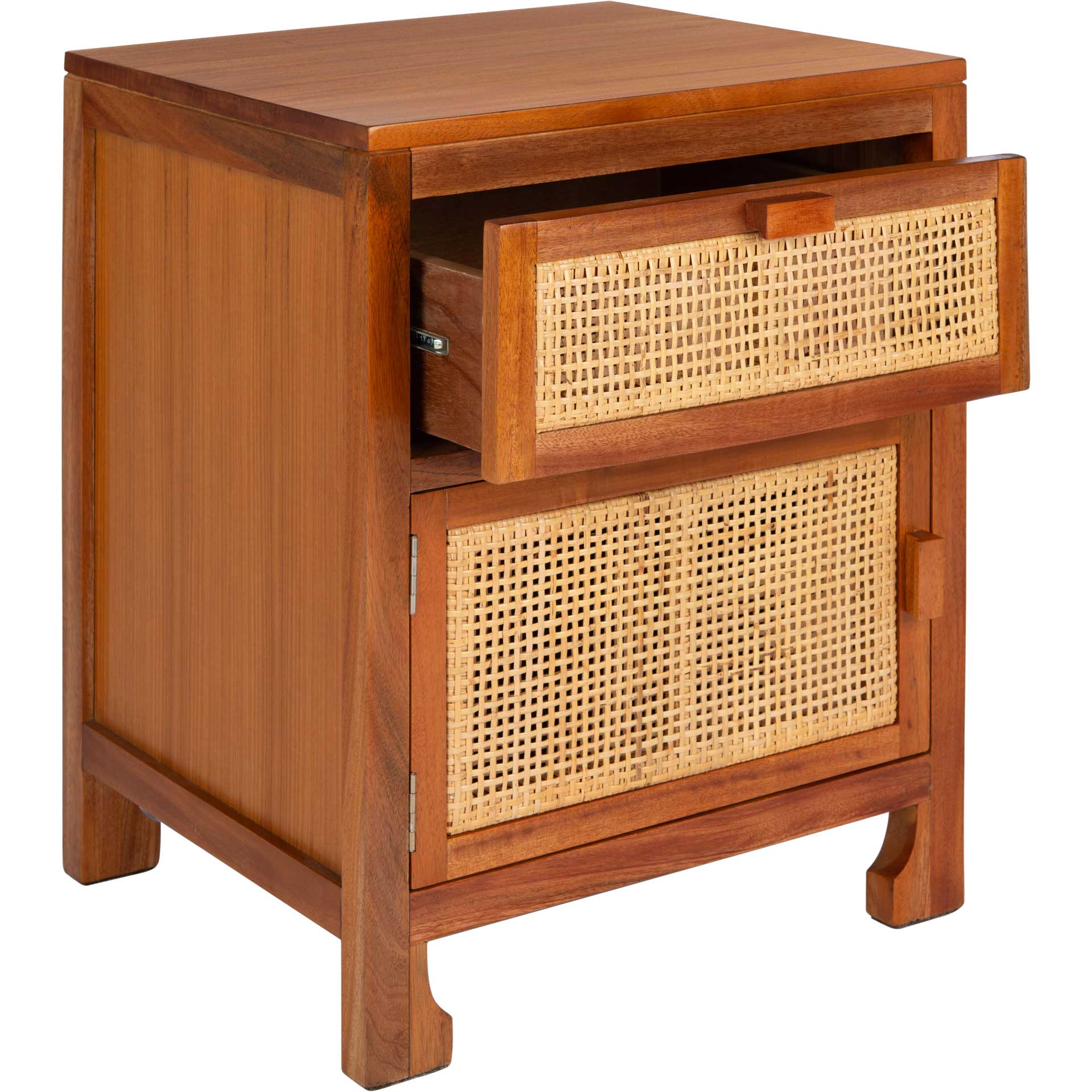 Daphne 1 Drawer 1 Door Nightstand Natural - Image 2