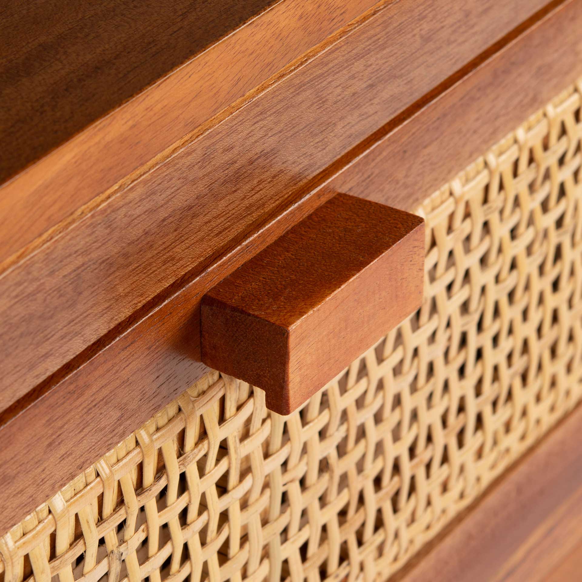 Daphne 1 Drawer 1 Door Nightstand Natural - Image 6