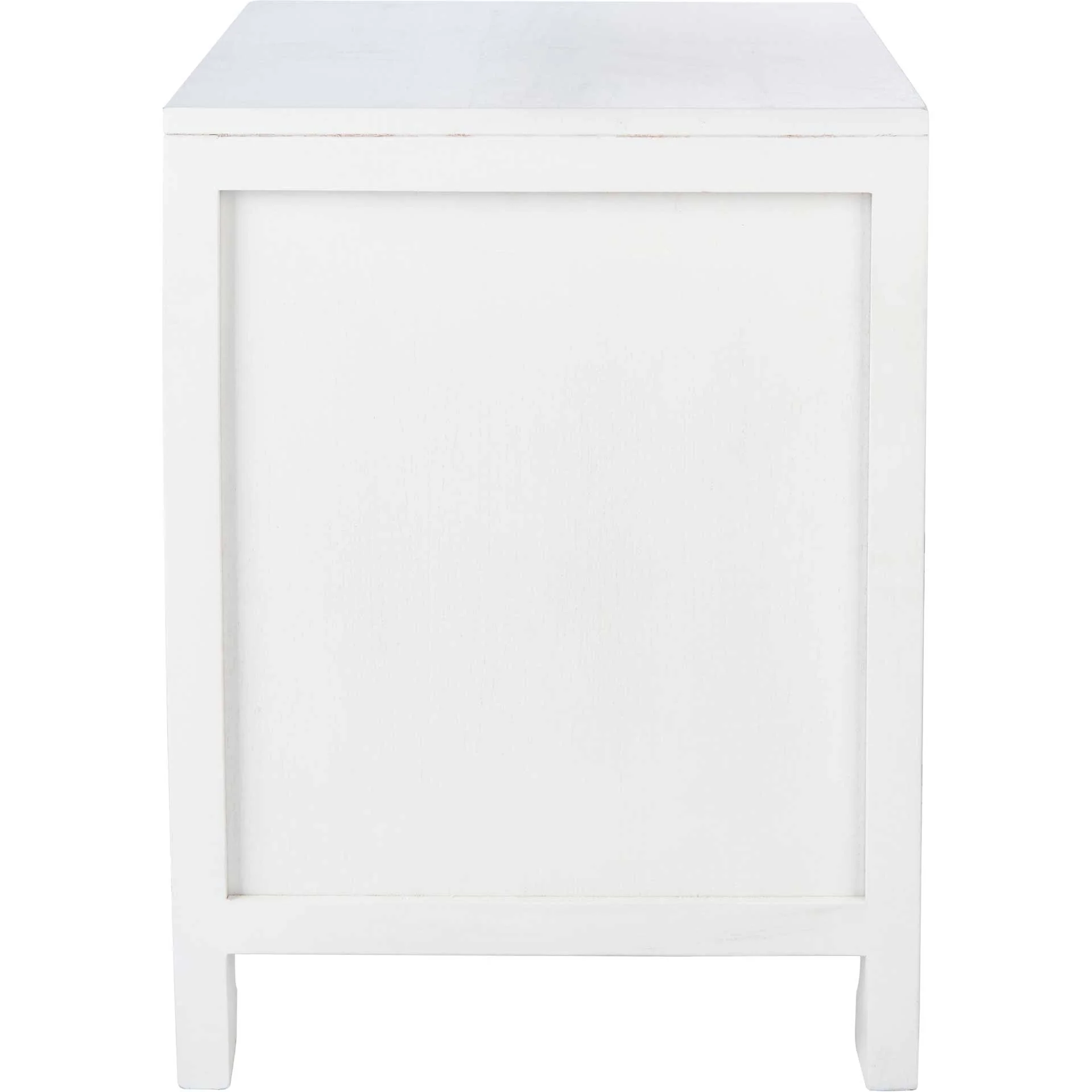 Daphne 1 Drawer 1 Door Nightstand White/Natural - Image 3