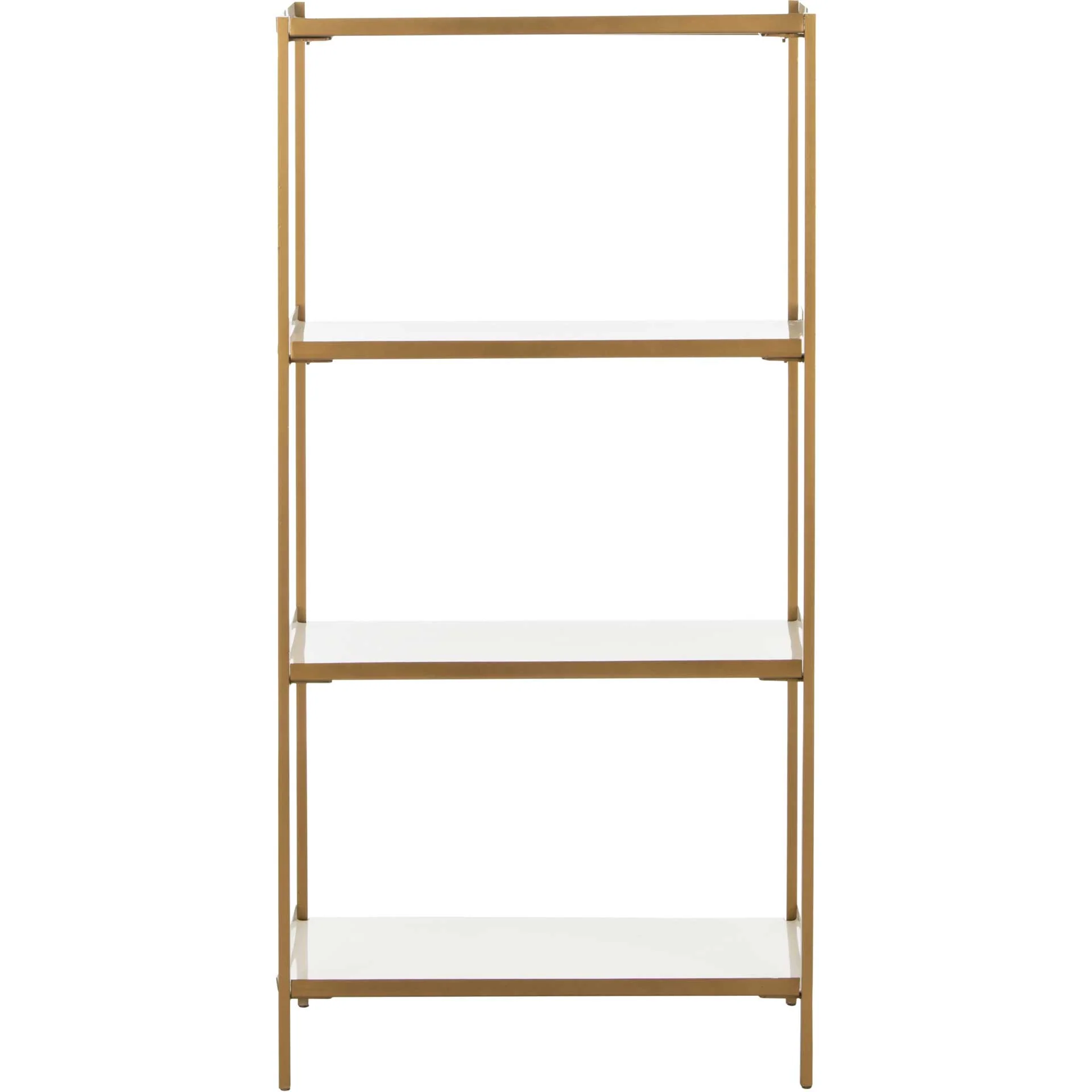 Darby 4 Tier Etagere White/Brass - Image 4