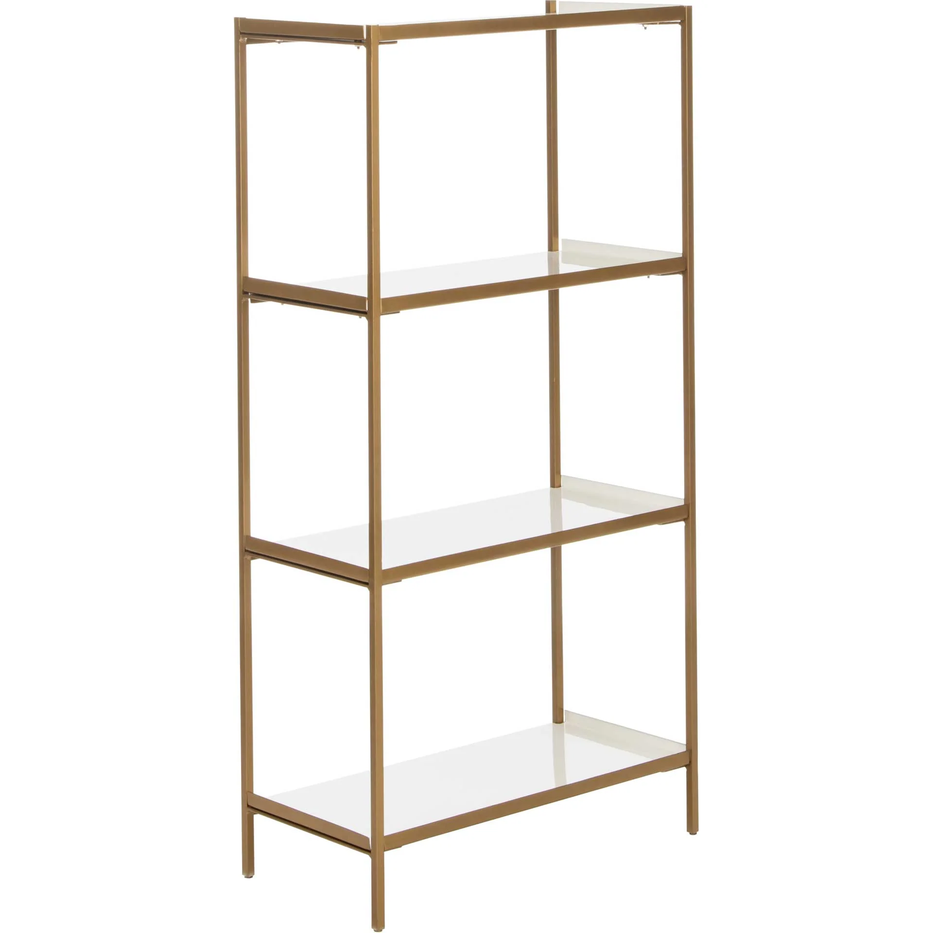 Darby 4 Tier Etagere White/Brass - Image 5