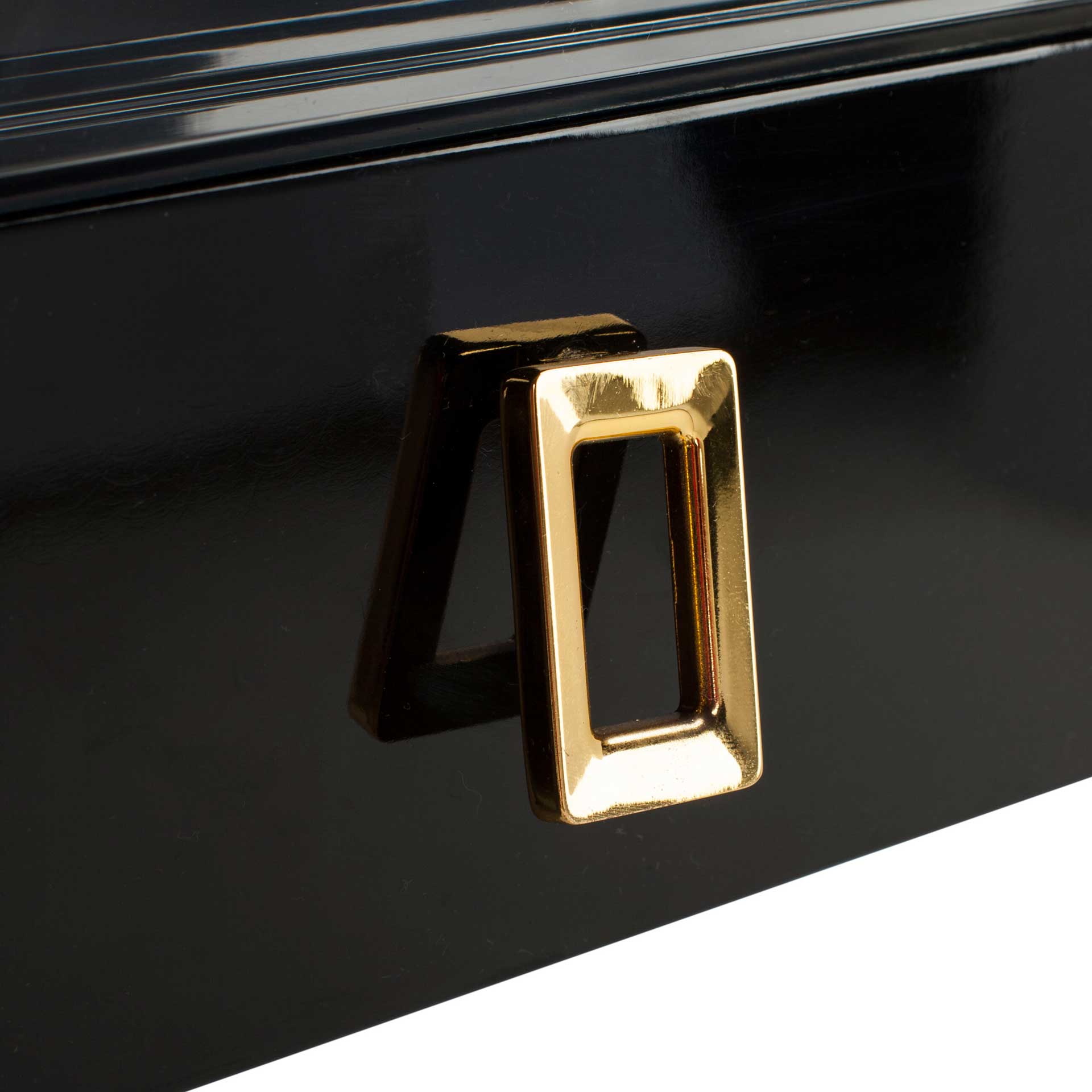 Darian Acrylic Desk Black/Clear - Image 7