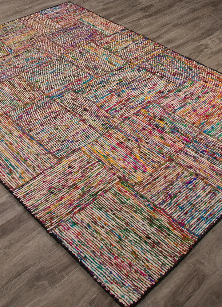 Darien Silk Lane Swan White/Fuschia Purple Area Rug - Image 2