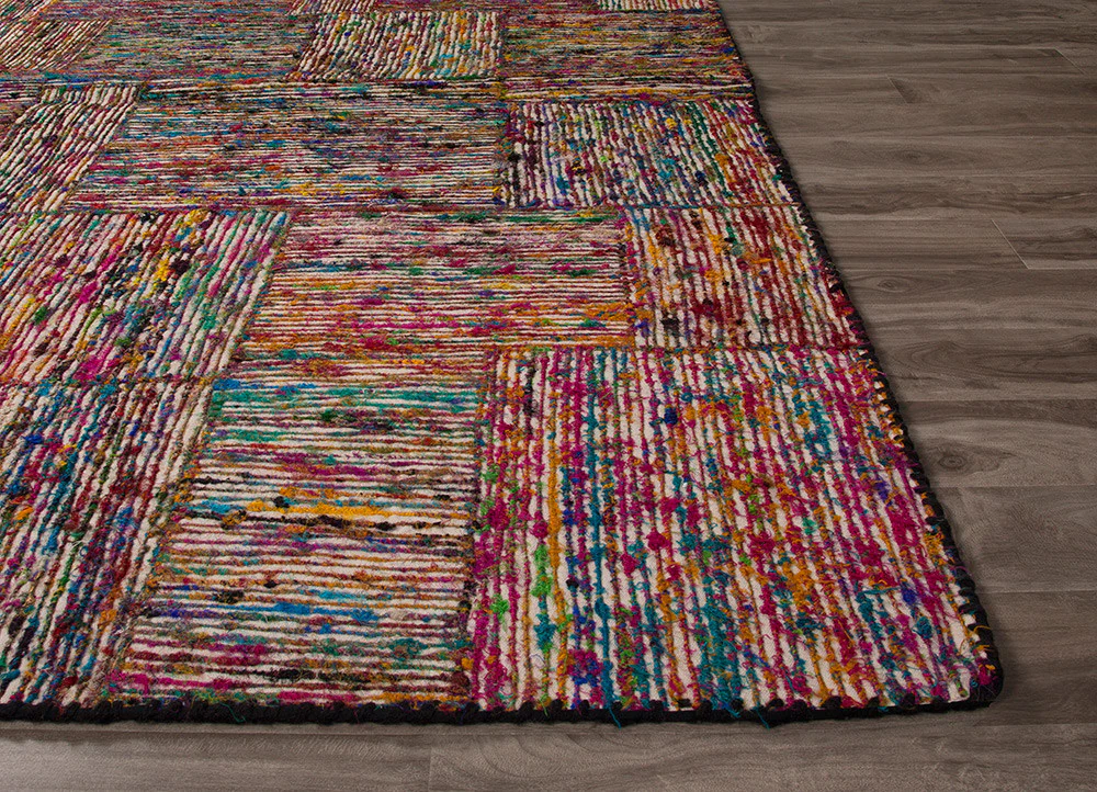 Darien Silk Lane Swan White/Fuschia Purple Area Rug - Image 3