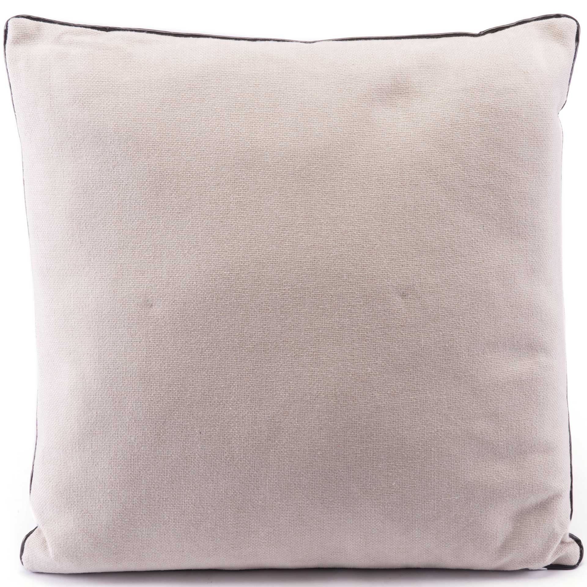 Dark Leaves Pillow Black/Beige - Image 3