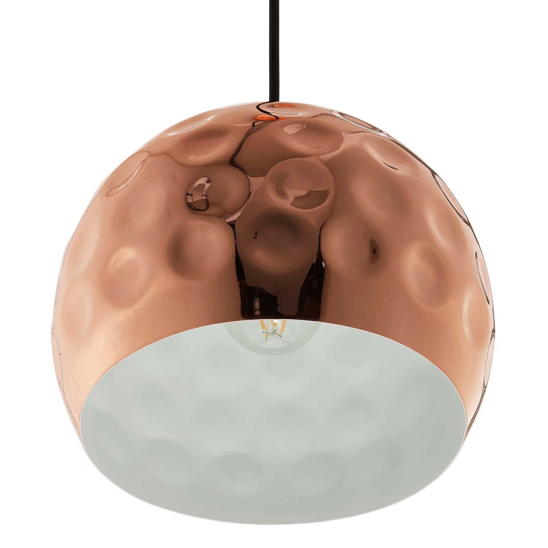 Darwin Half-Sphere Pendant Light Rose Gold - Image 7