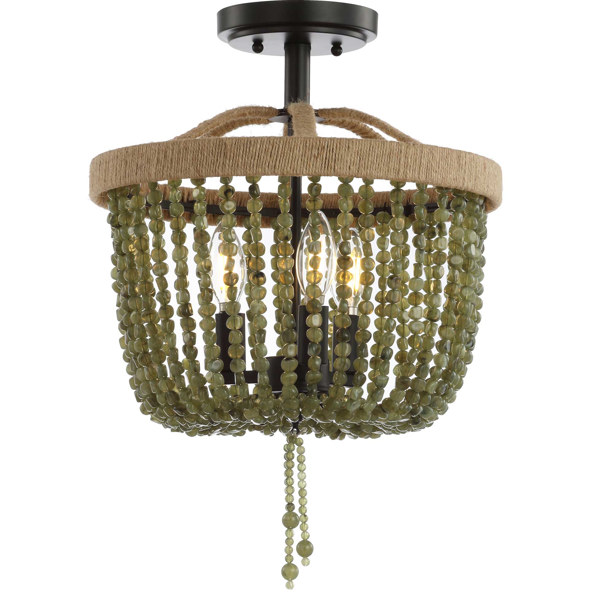 Daveed Flush Mount Green/Black - Image 2