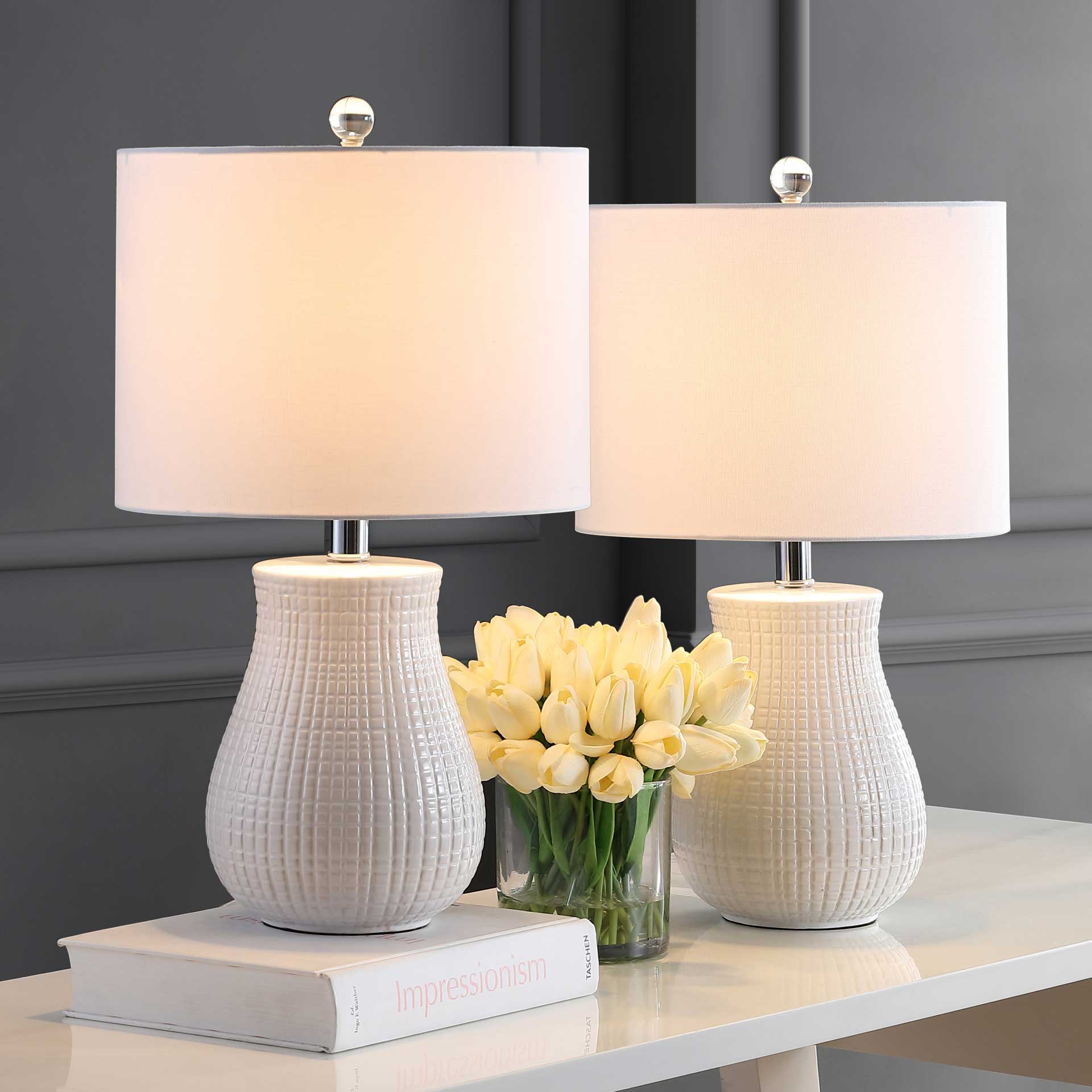 Davis Table Lamp White (Set of 2) - Image 4