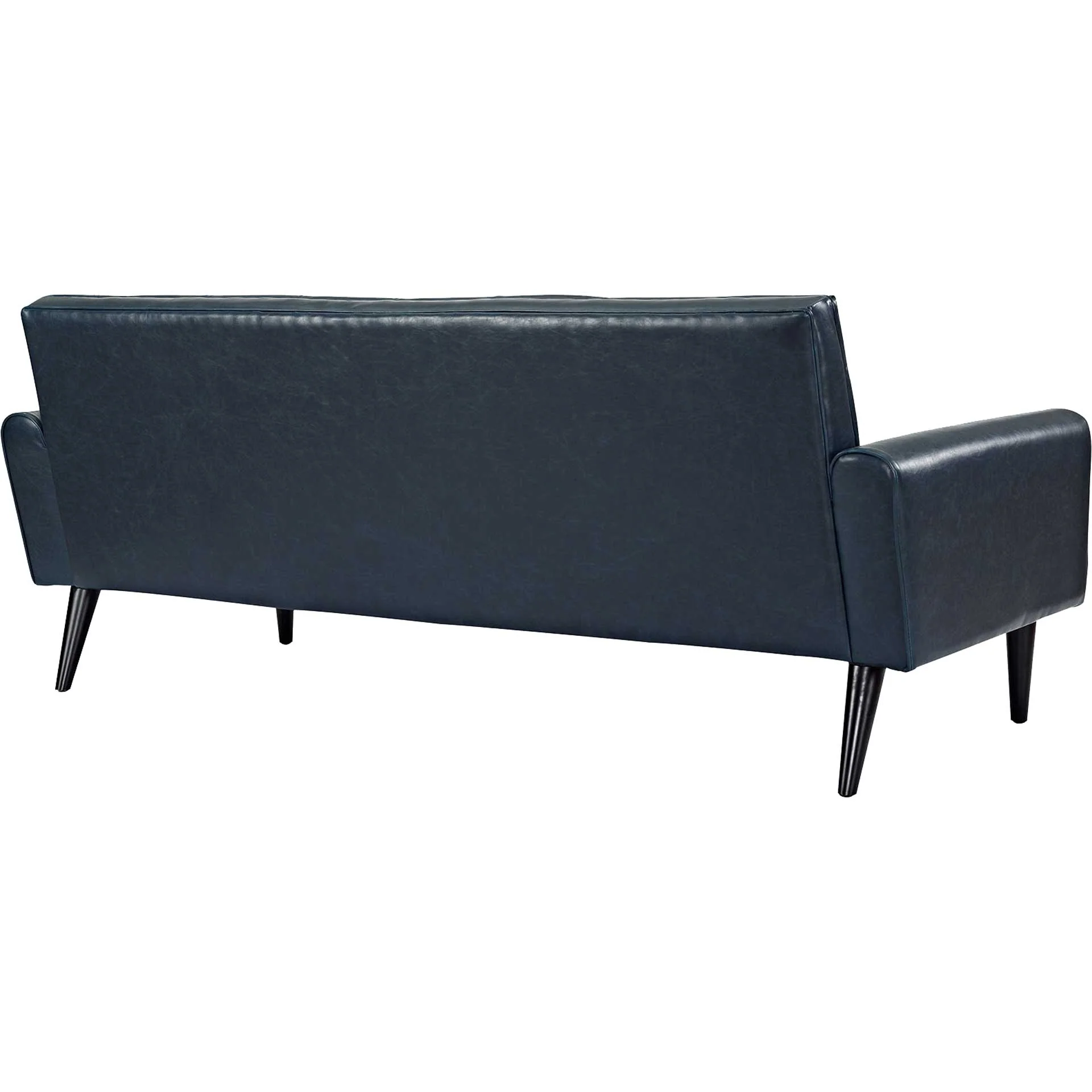 Davis Upholstered Vinyl Sofa Blue - Image 3