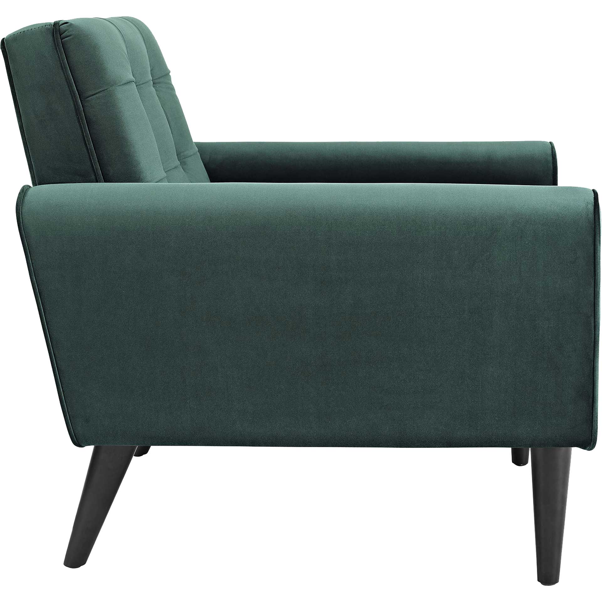 Davis Velvet Armchair Emerald Green - Image 2