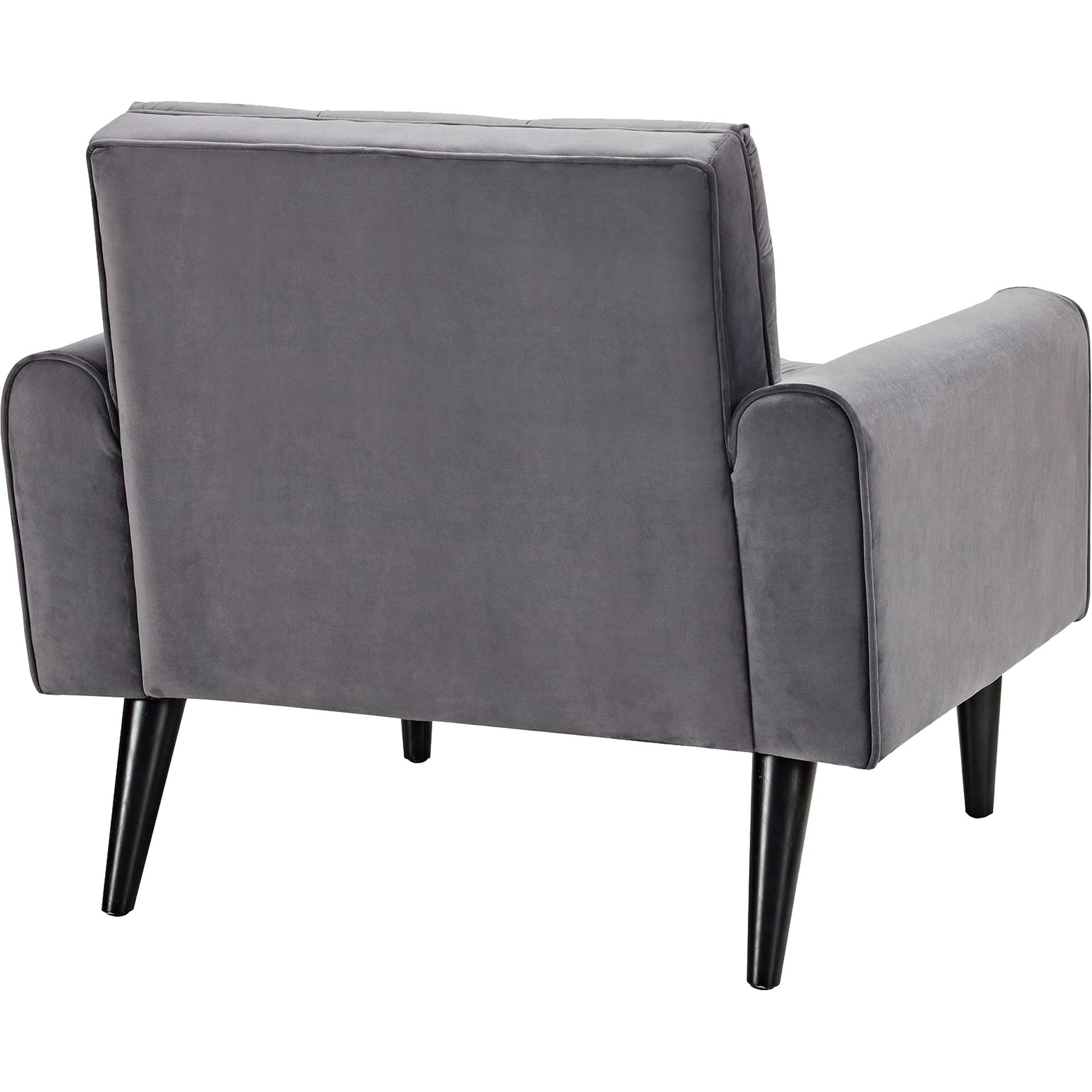Davis Velvet Armchair Gray - Image 4