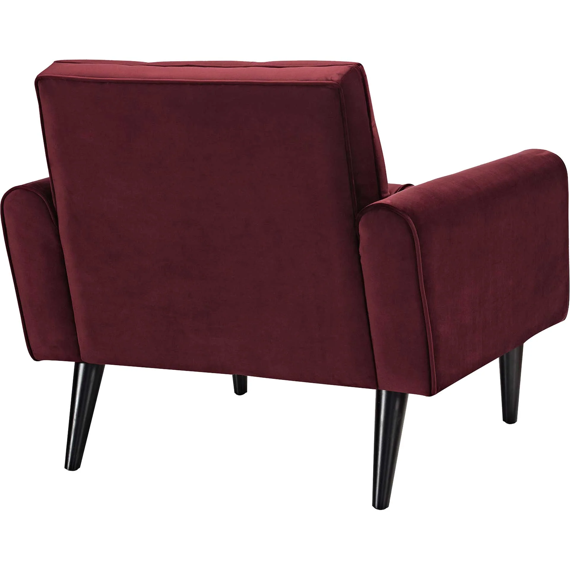 Davis Velvet Armchair Maroon - Image 4