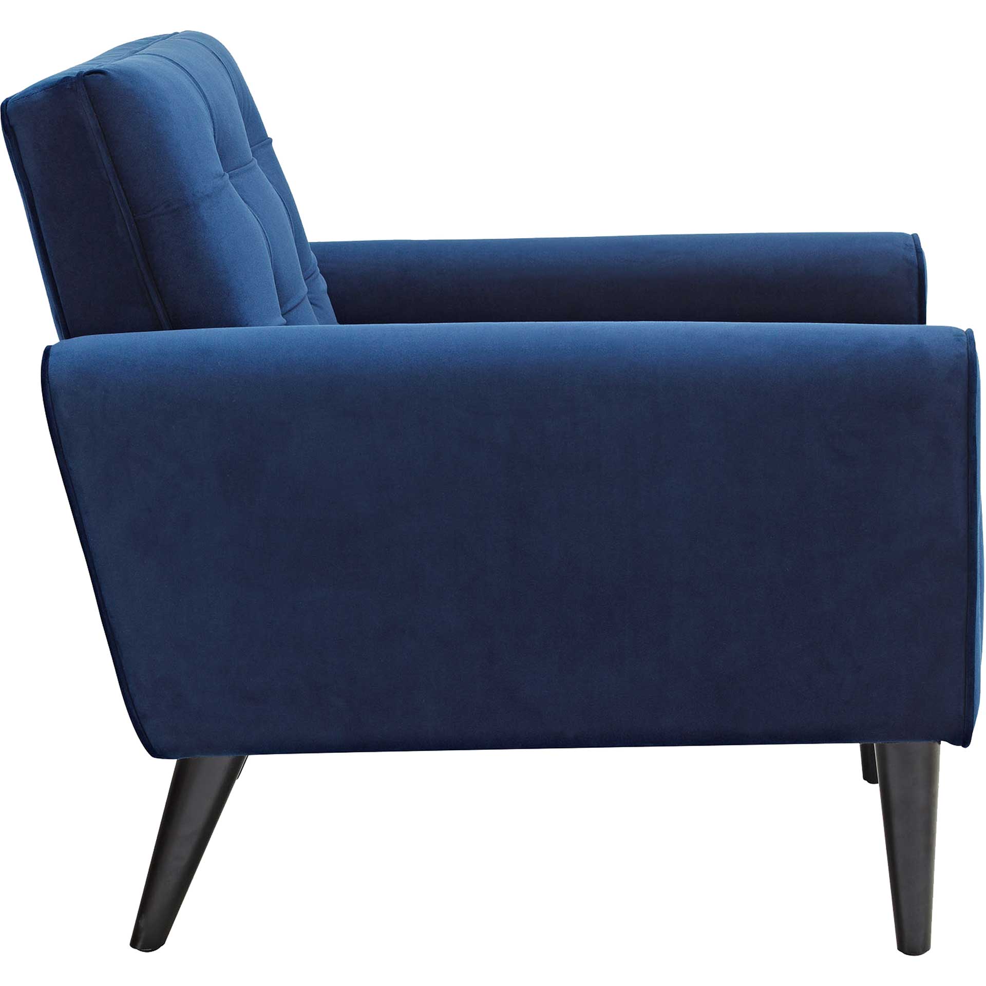 Davis Velvet Armchair Navy - Image 3