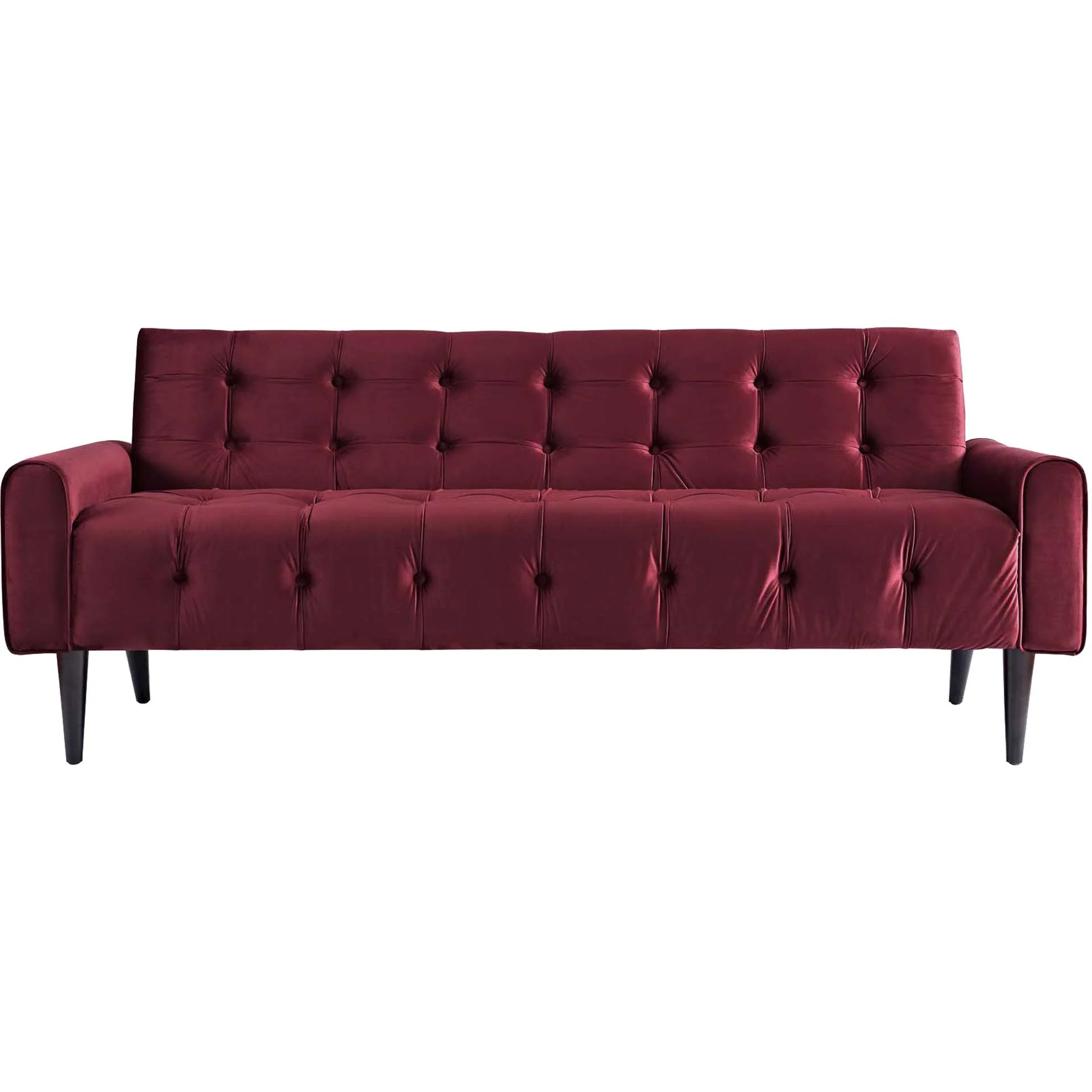 Davis Velvet Sofa Maroon